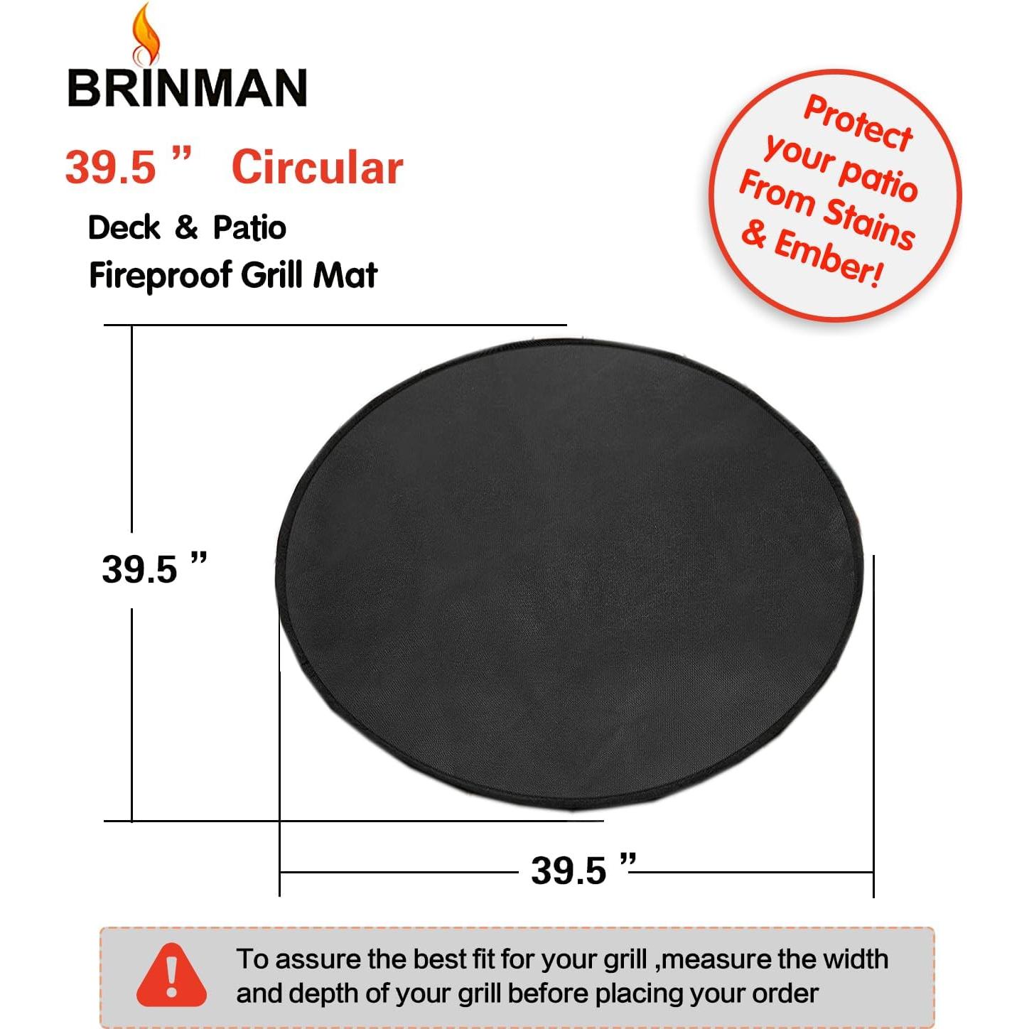 Alfombrilla de Fuego Brinman 100 cm Antideslizante y Resistente