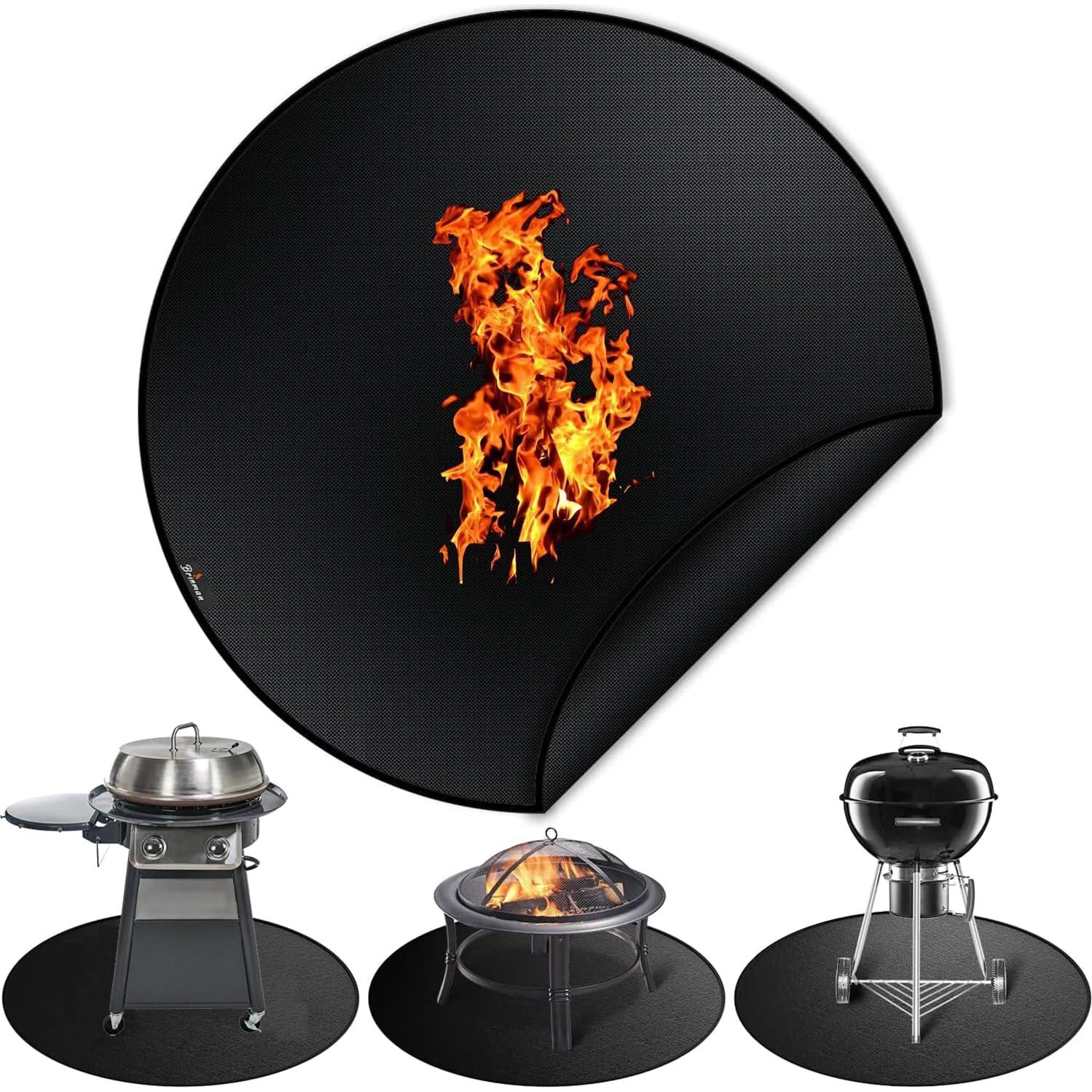 Alfombrilla de Fuego Brinman 100 cm Antideslizante y Resistente