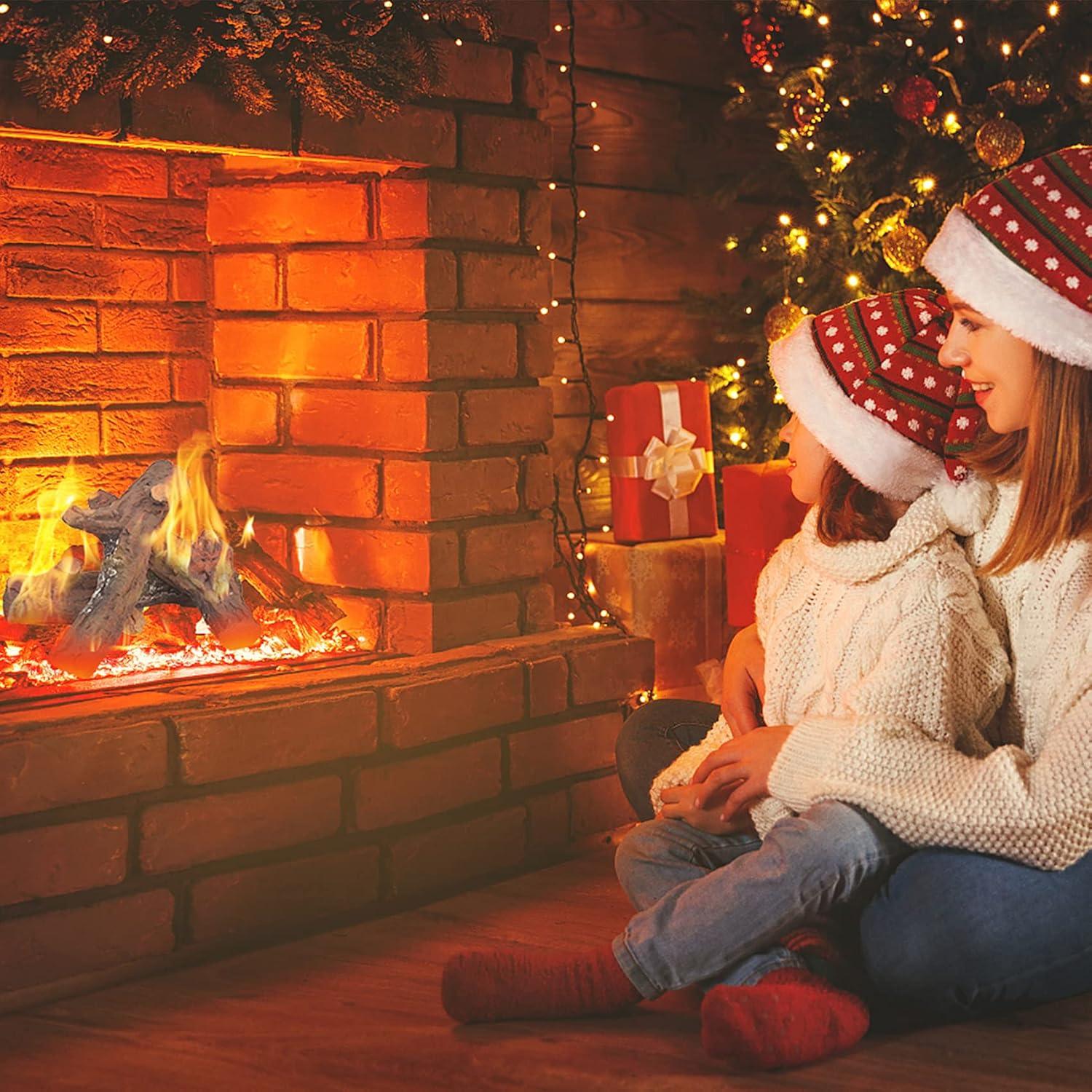 Troncos de Cerámica Skyflame 3 pcs para Chimenea Gas