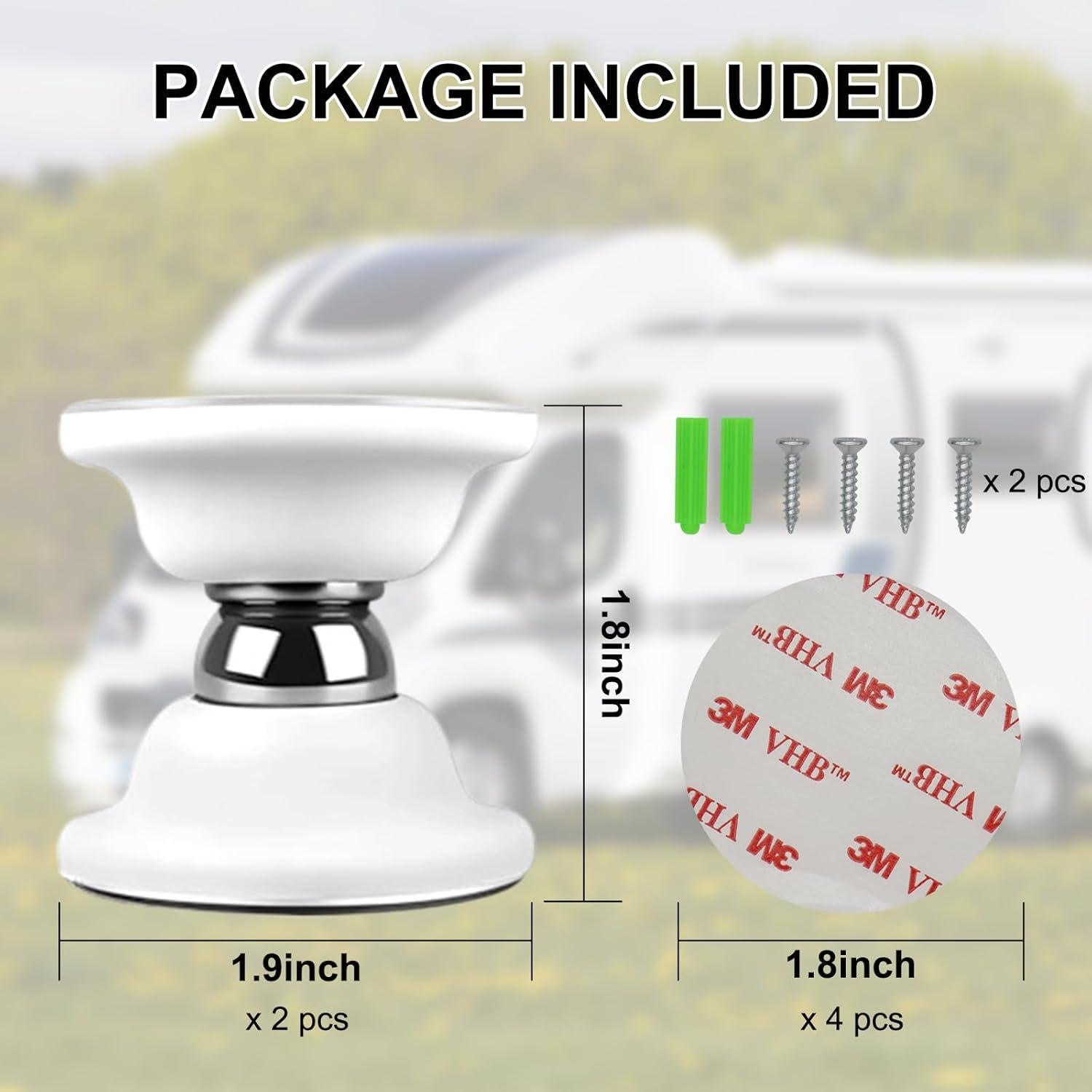 Soporte Magnético SUNCARACCL para Puertas de RV - 2 Piezas