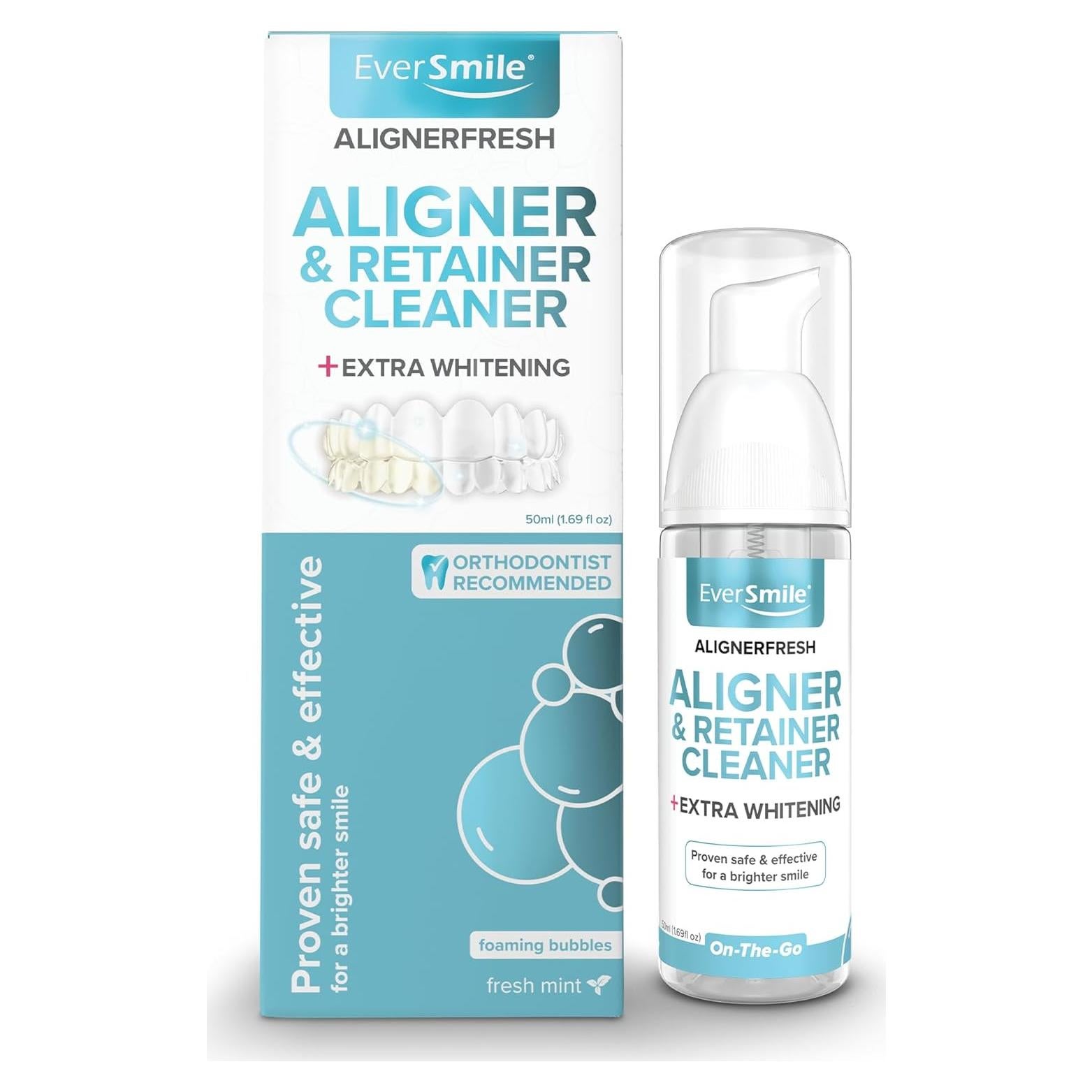 EverSmile AlignerFresh Espuma Blanqueadora 50ml - Limpiador Alineadores