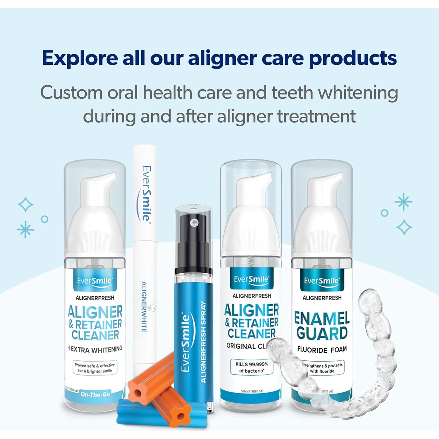 EverSmile AlignerFresh Espuma Blanqueadora 50ml - Limpiador Alineadores