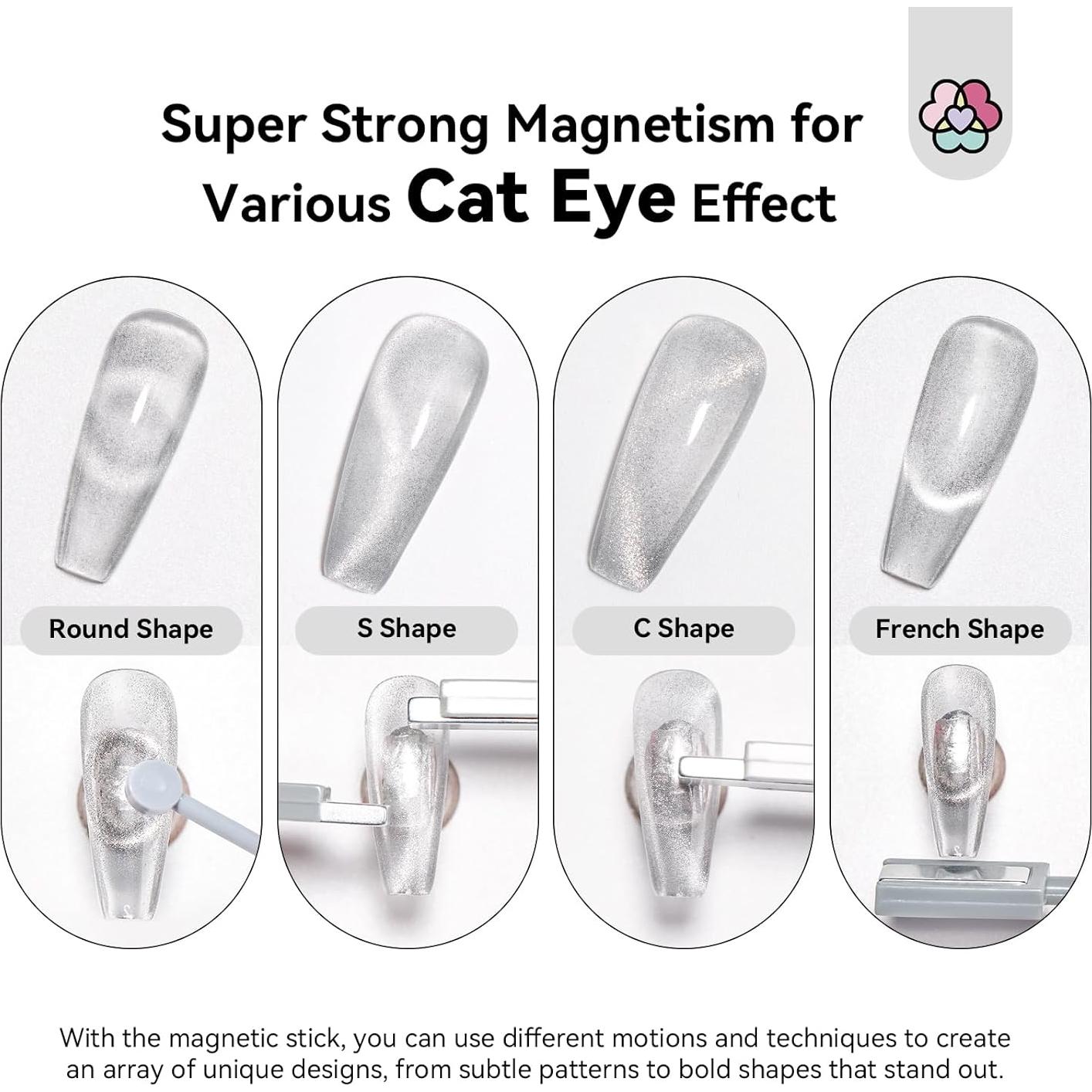 Set de Herramientas de Imán para Uñas Ojo de Gato Saviland 9PCS