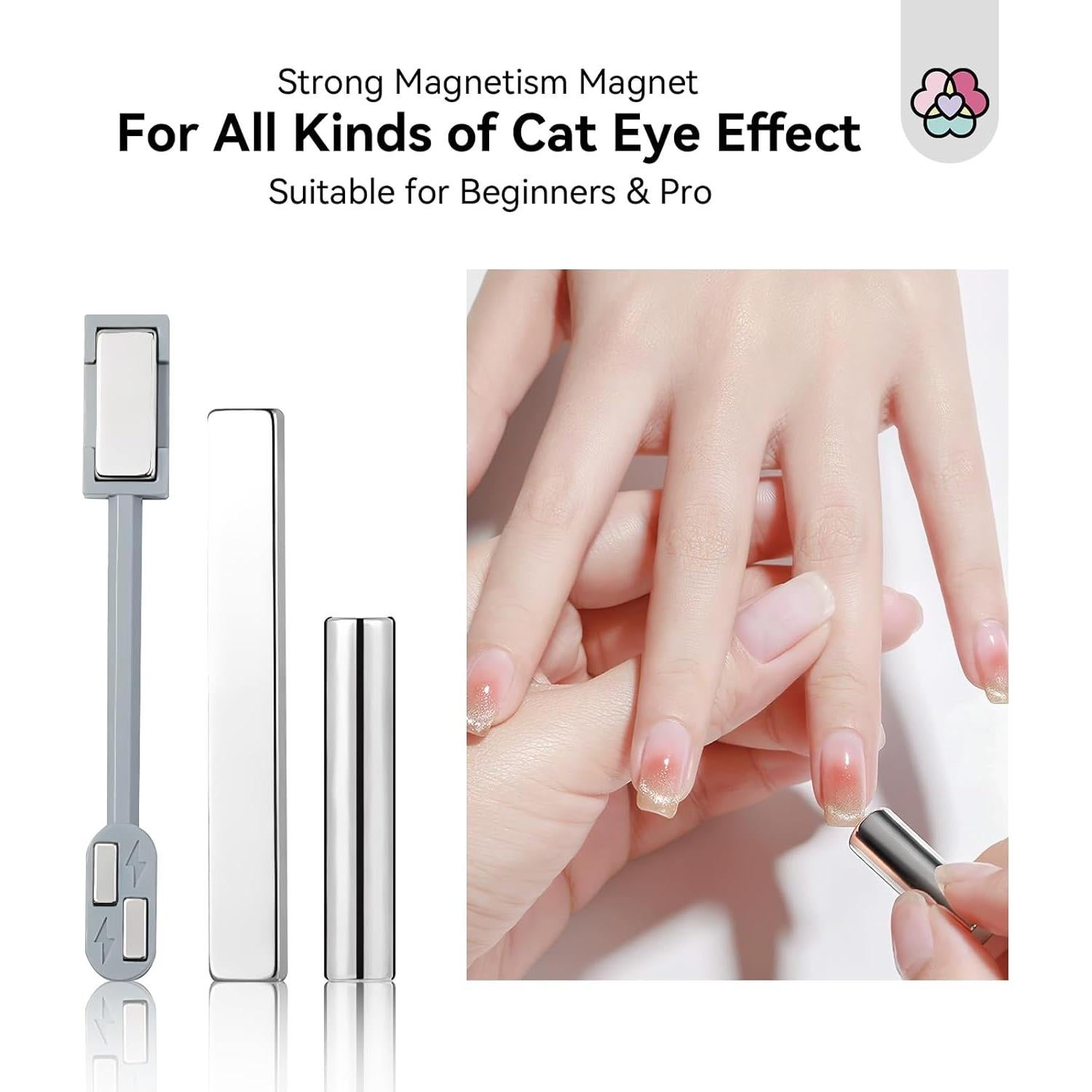 Set de Herramientas de Imán para Uñas Ojo de Gato Saviland 9PCS