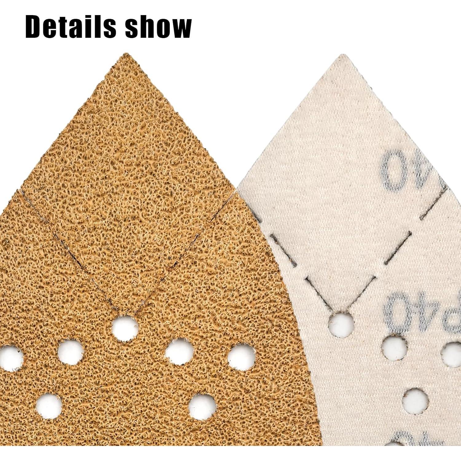 50 Almohadillas de Lija 40 Granos Black and Decker 95x135mm