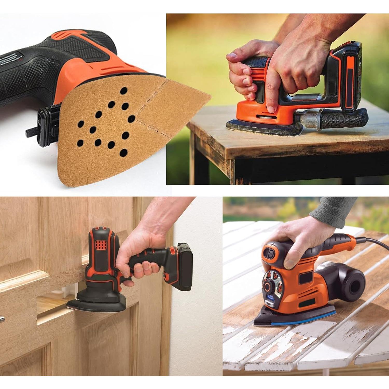 50 Almohadillas de Lija 40 Granos Black and Decker 95x135mm