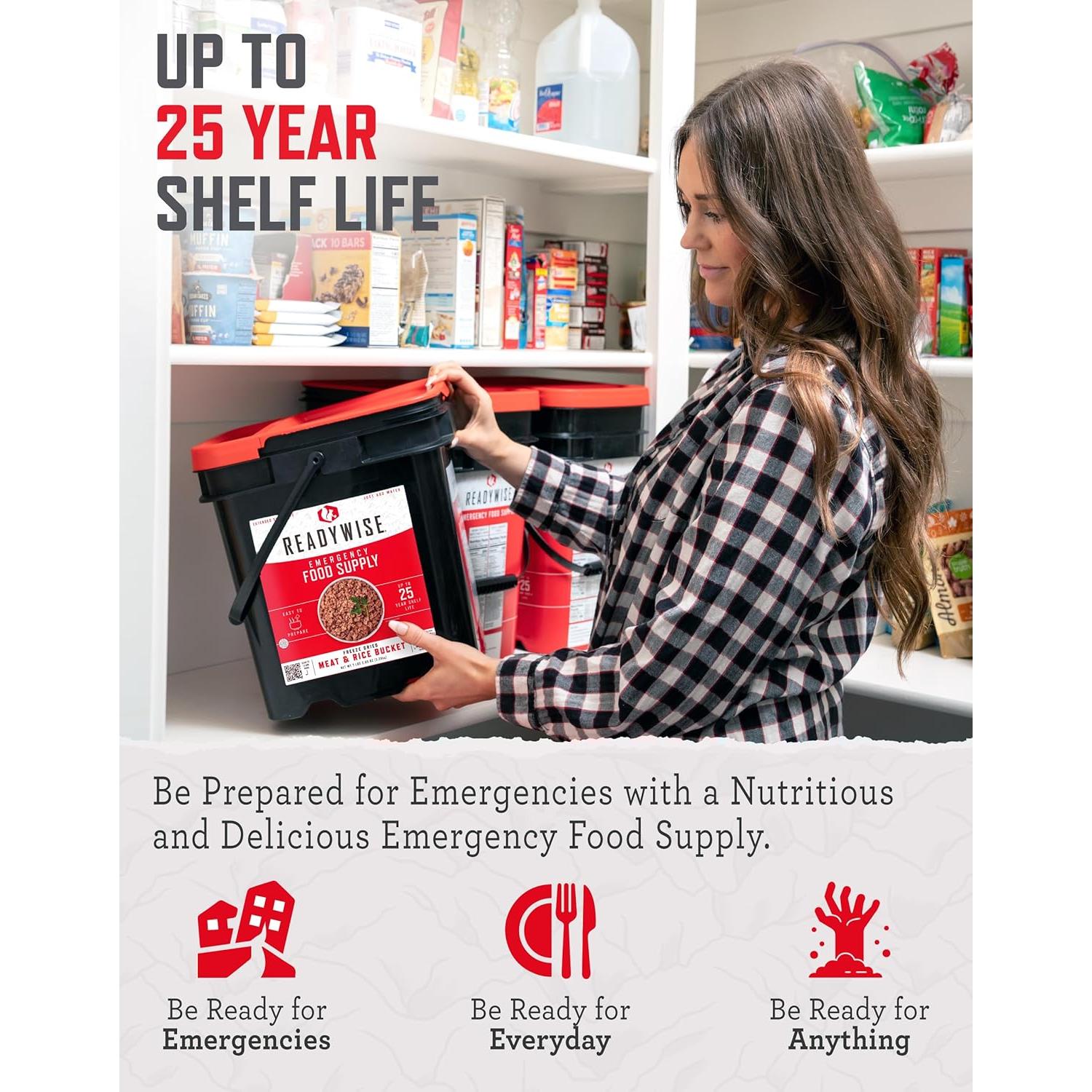 ReadyWise Suministro de Alimentos de Emergencia 88 Porciones