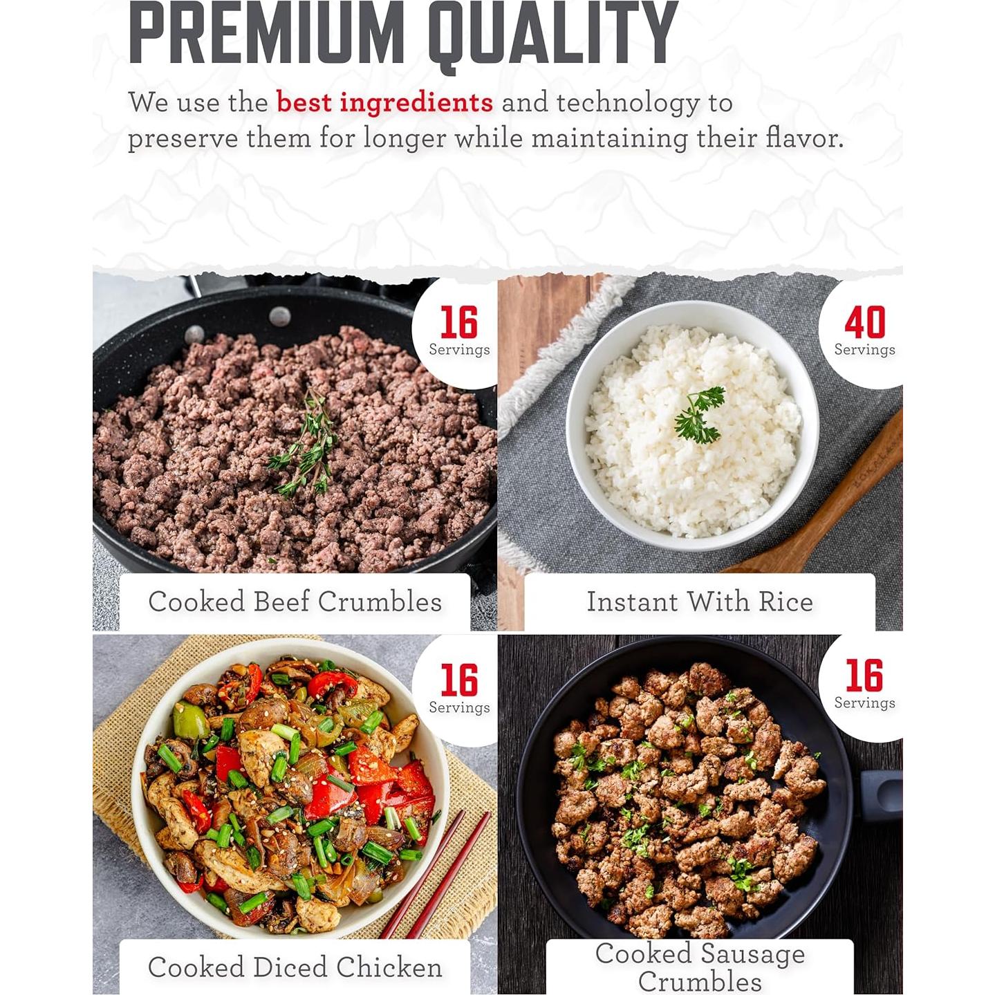 ReadyWise Suministro de Alimentos de Emergencia 88 Porciones