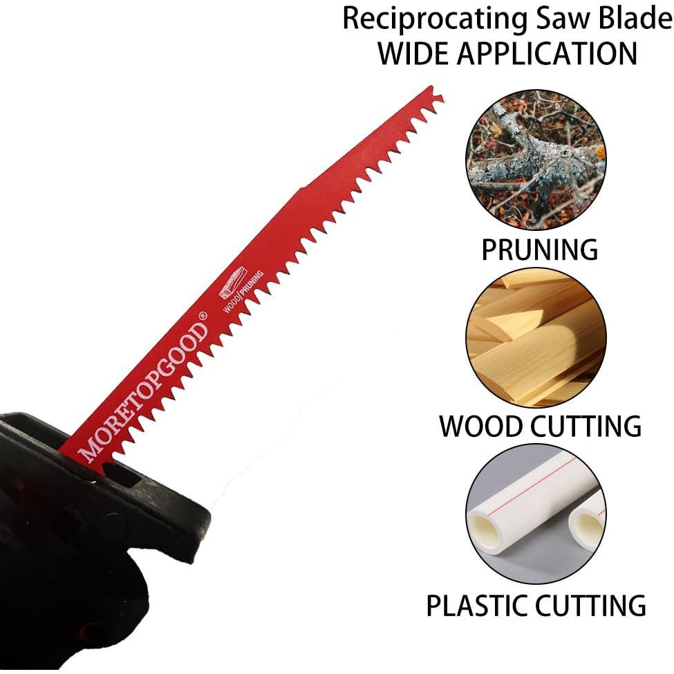 Hojas de sierra recíproca para poda MORETOPGOOD 15.24 cm 5 piezas