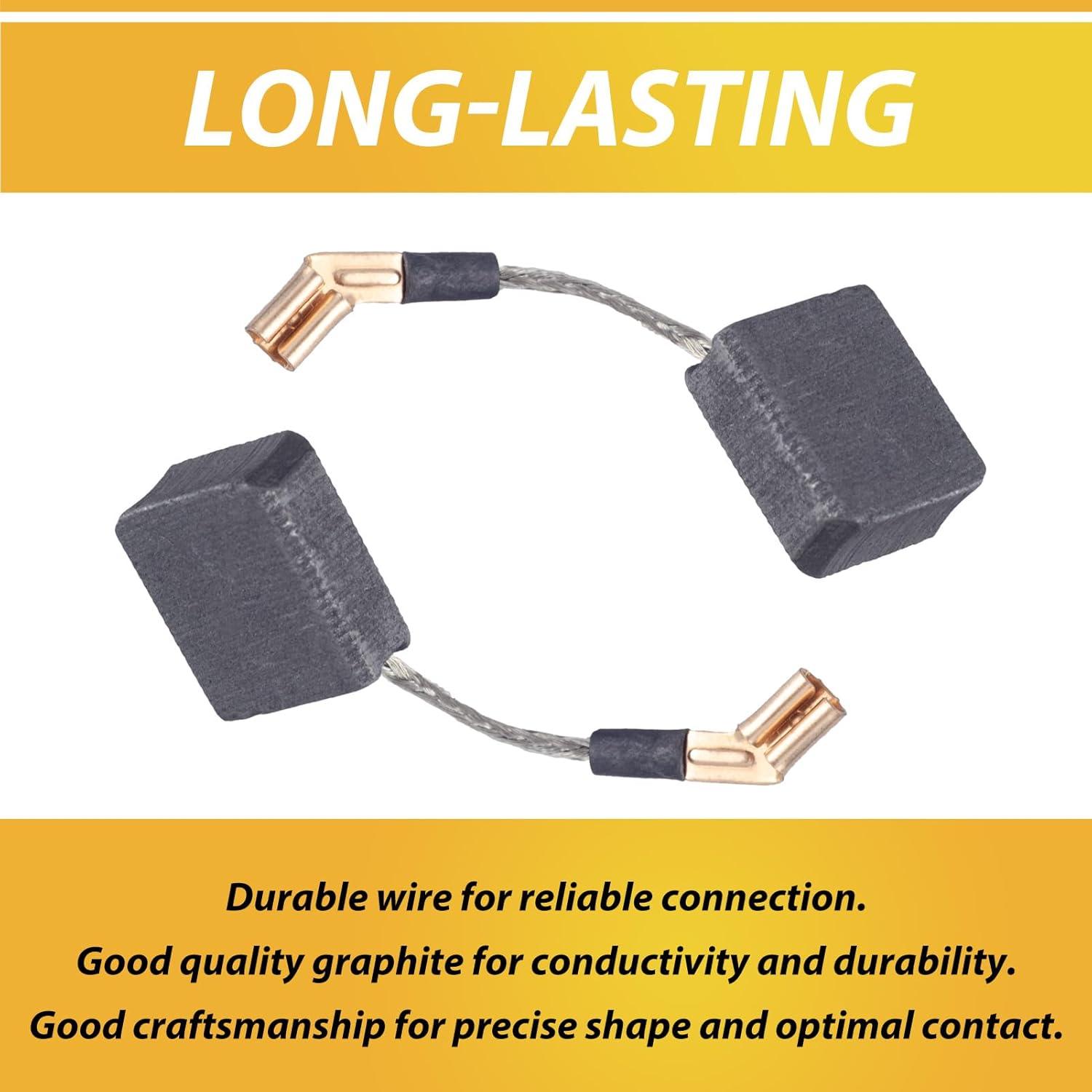 Paquete de 10 cepillos de carbón JUXIANG N257540 para Dewalt