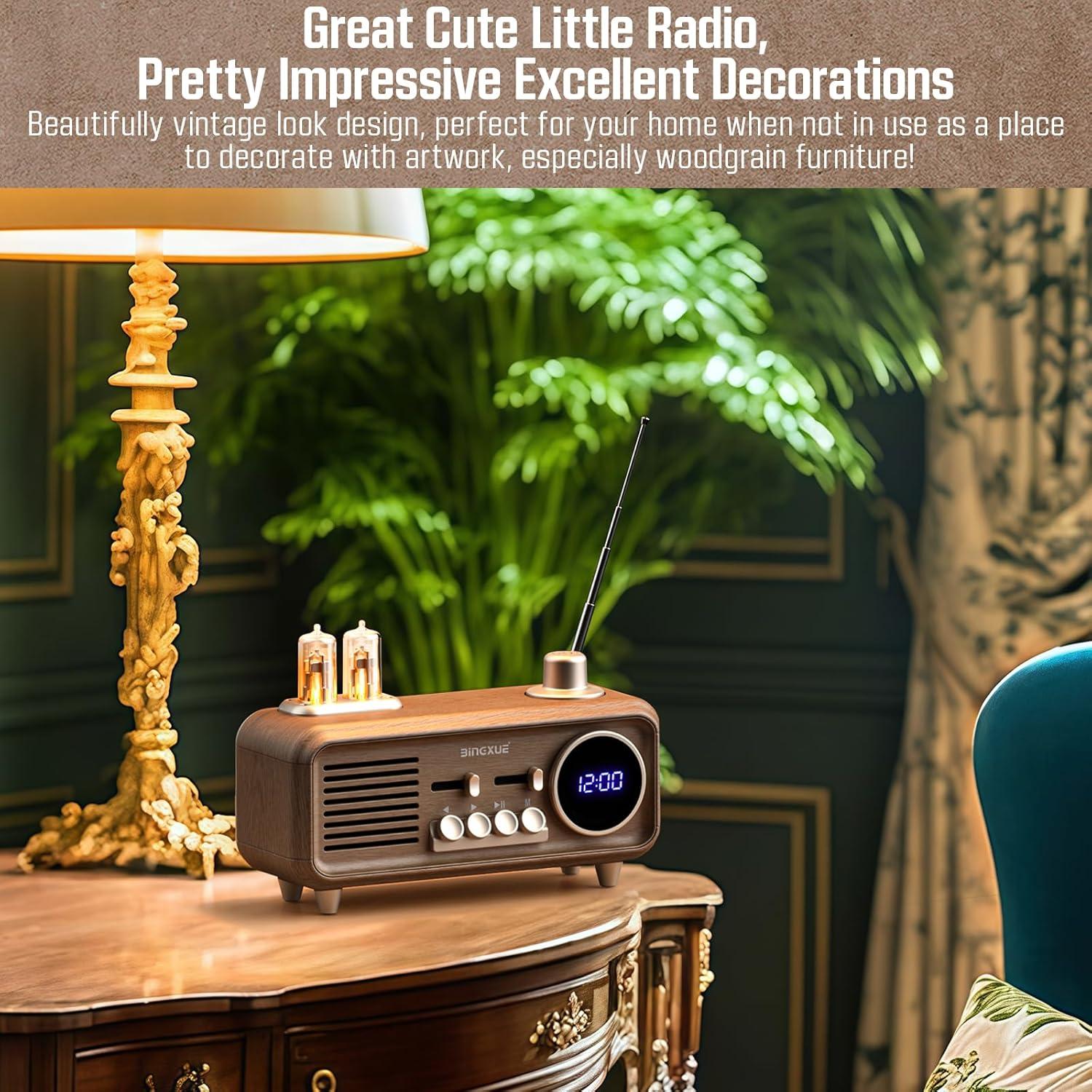 Altavoz Bluetooth Ruihua RH-P260 Retro con Radio FM y USB