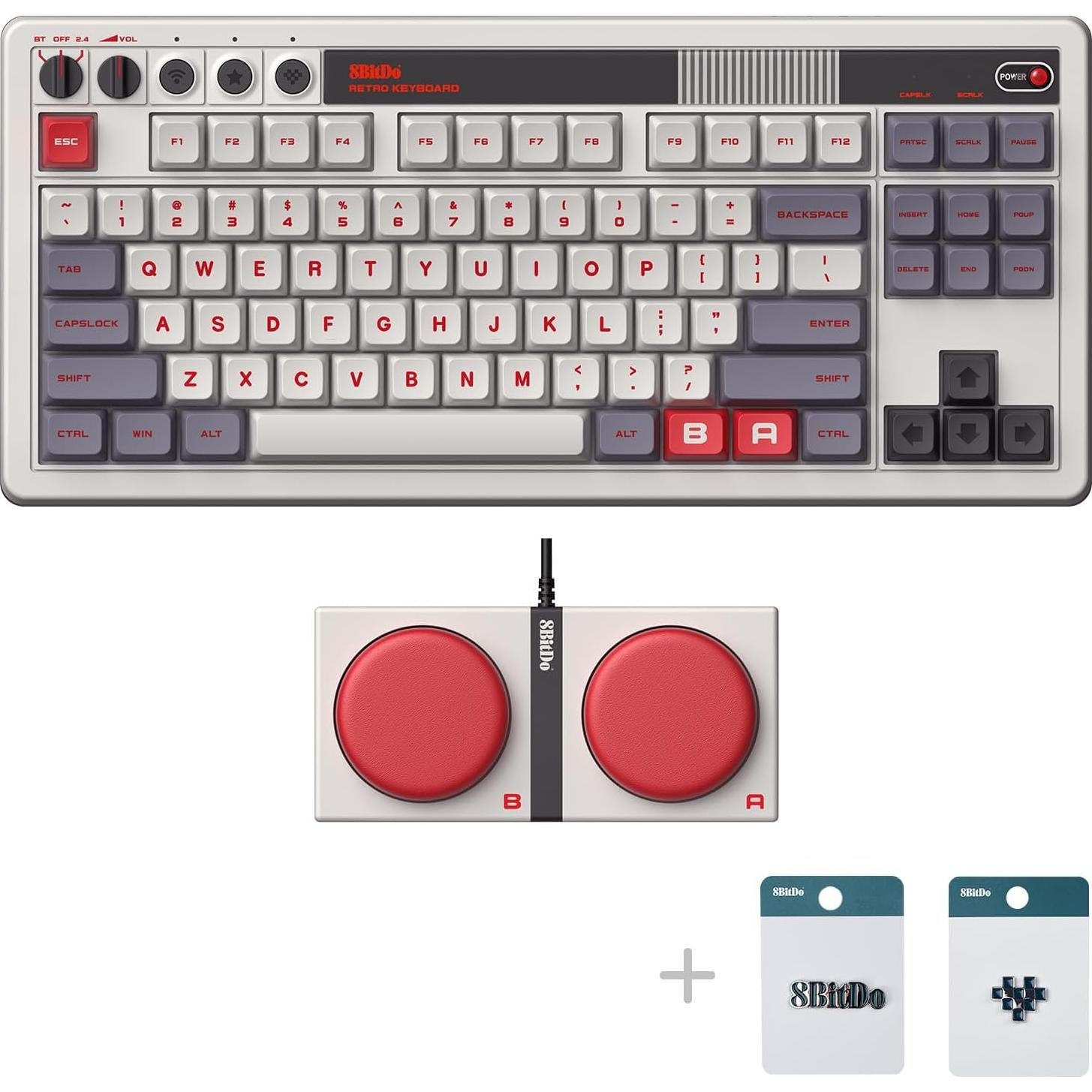 Teclado Mecánico 8Bitdo Edición N 87 Teclas Bluetooth USB-C