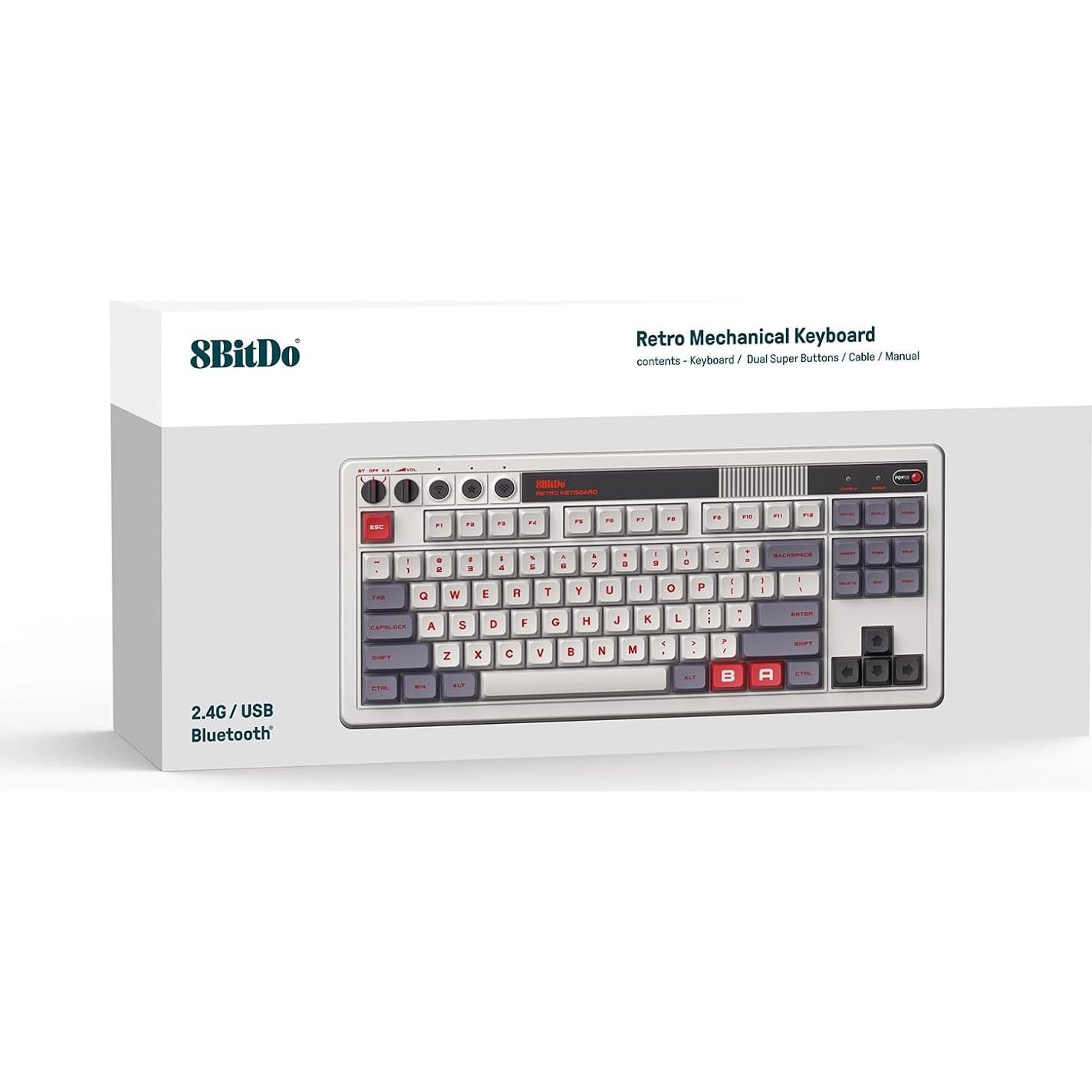 Teclado Mecánico 8Bitdo Edición N 87 Teclas Bluetooth USB-C