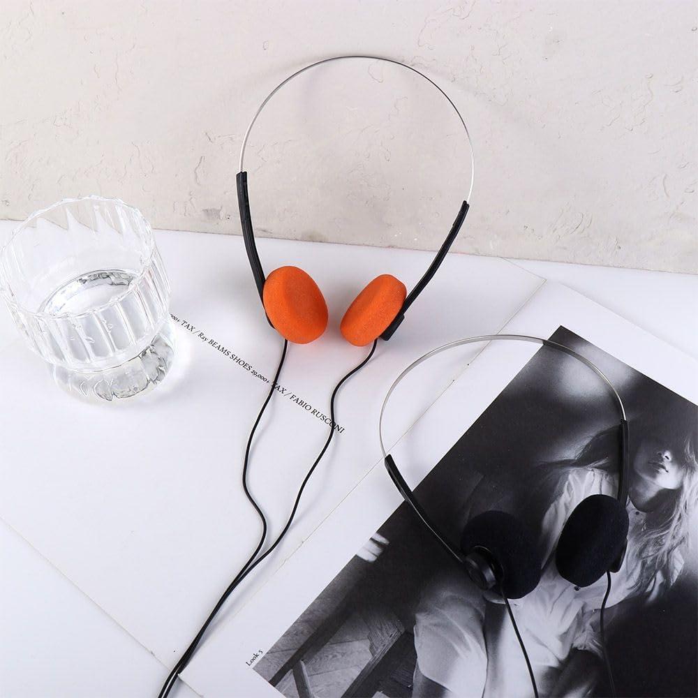 Auriculares Retro Naranja JJLFresheners On Ear Estéreo