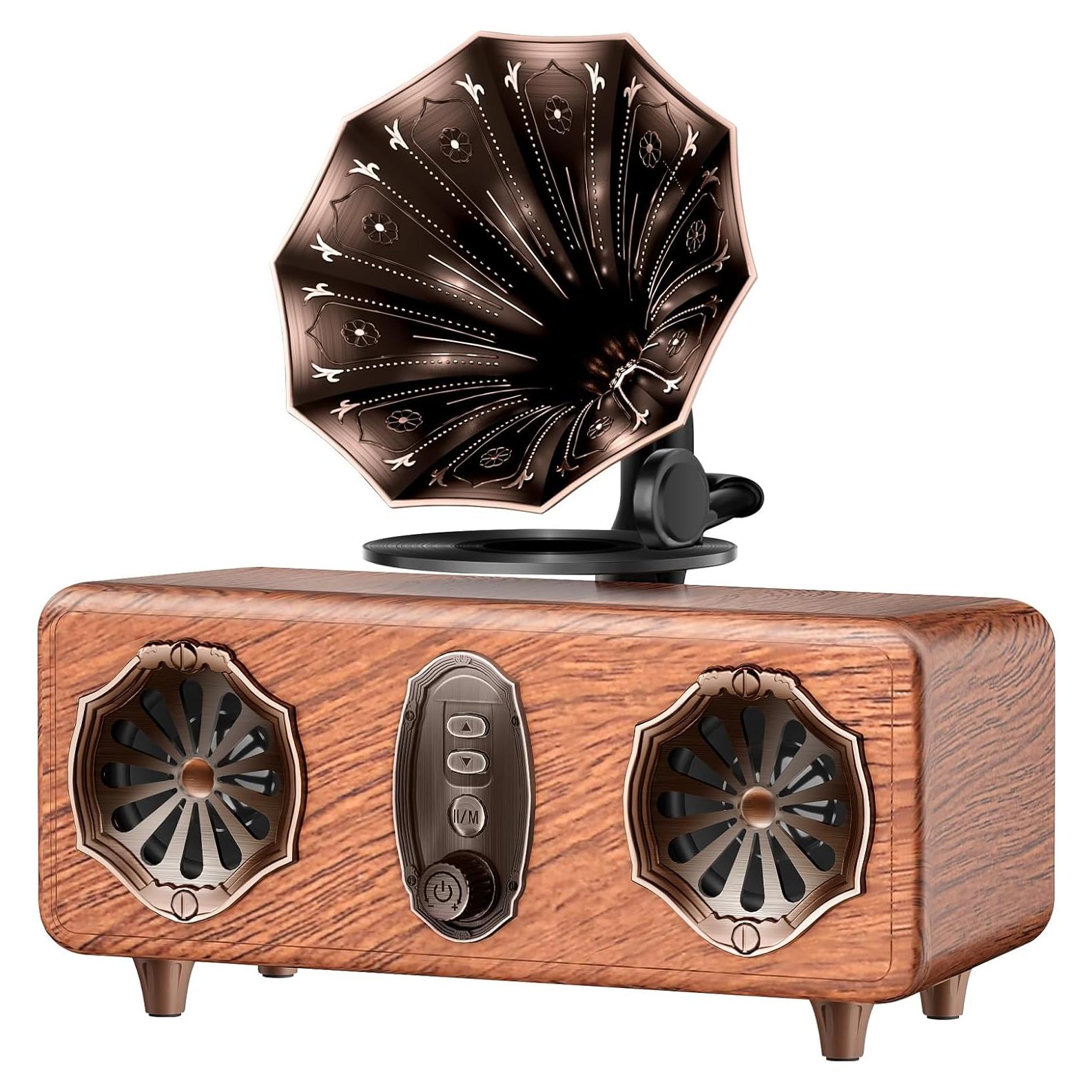 Altavoz Bluetooth FREEFISH AS36 Retro con Radio FM y USB