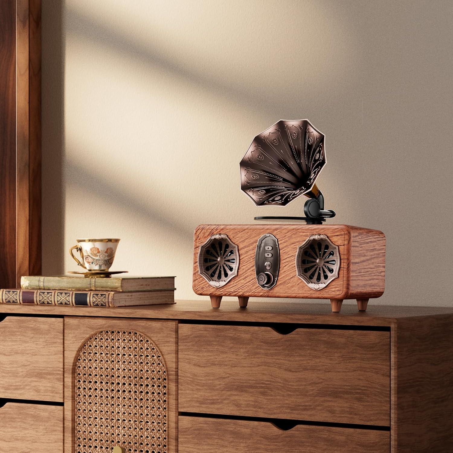 Altavoz Bluetooth FREEFISH AS36 Retro con Radio FM y USB