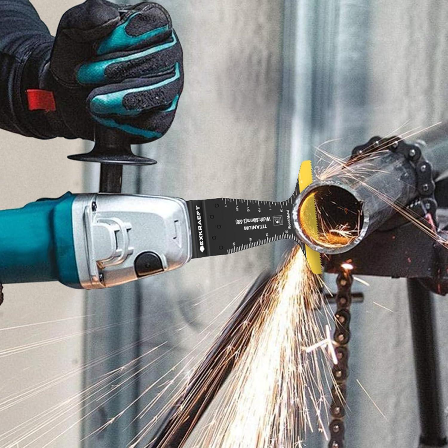 18 Cuchillas Oscilantes de Titanio EXKRAEFT para Multiherramientas