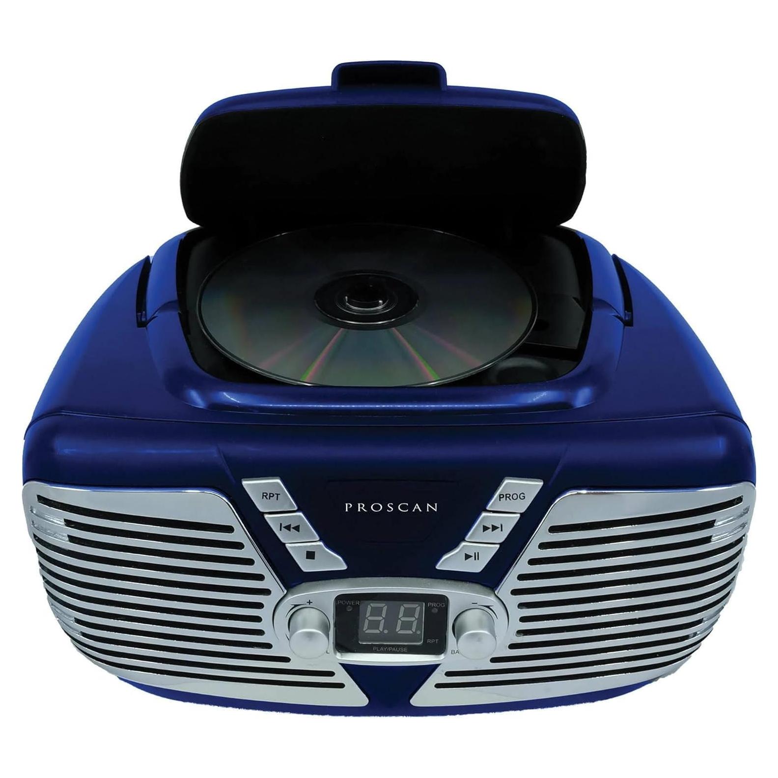 Boombox Retro Proscan CD Portátil AM/FM AUX 1.31 kg