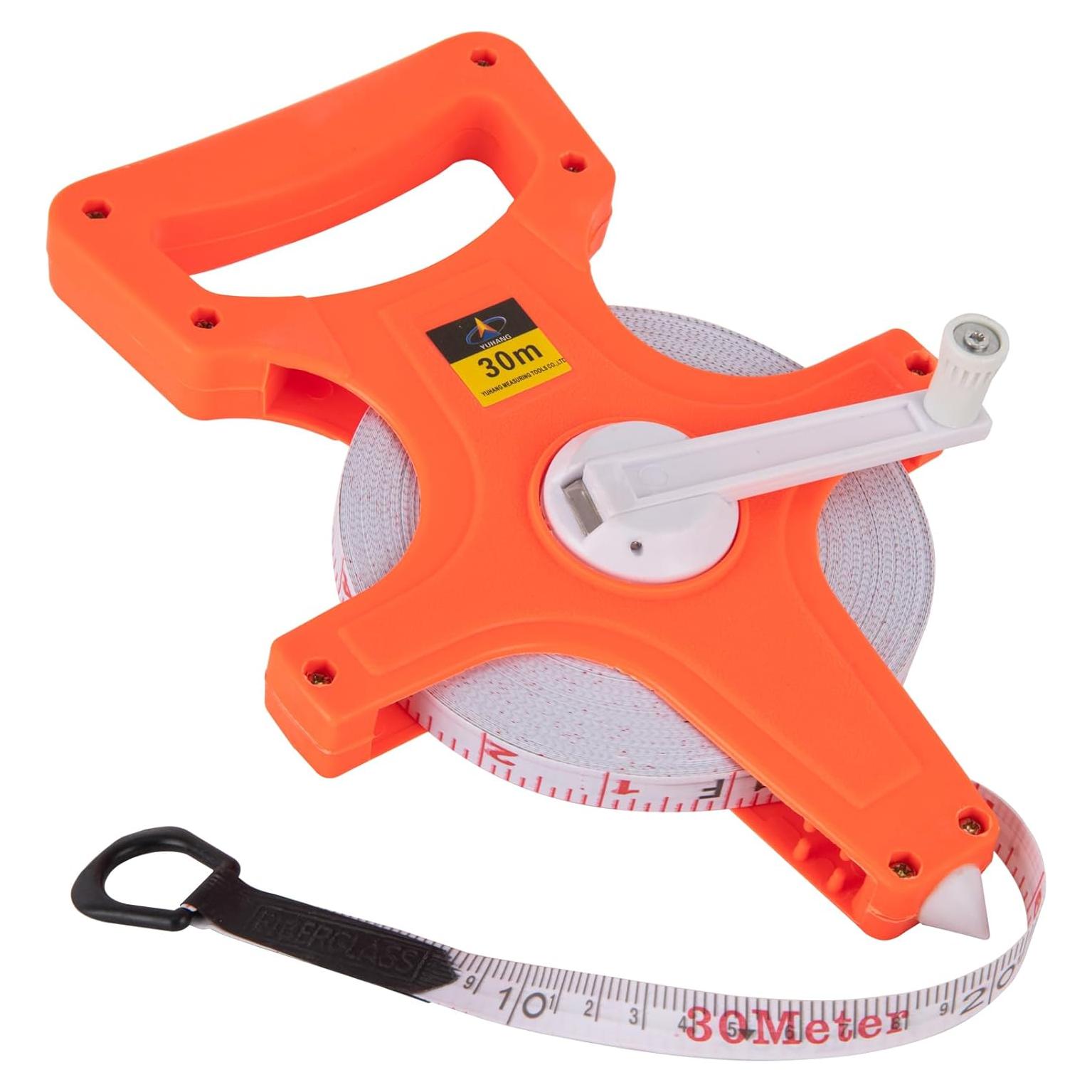 Cinta Métrica de Carrete Abierto 30 m ASDFGHT Doble Lado