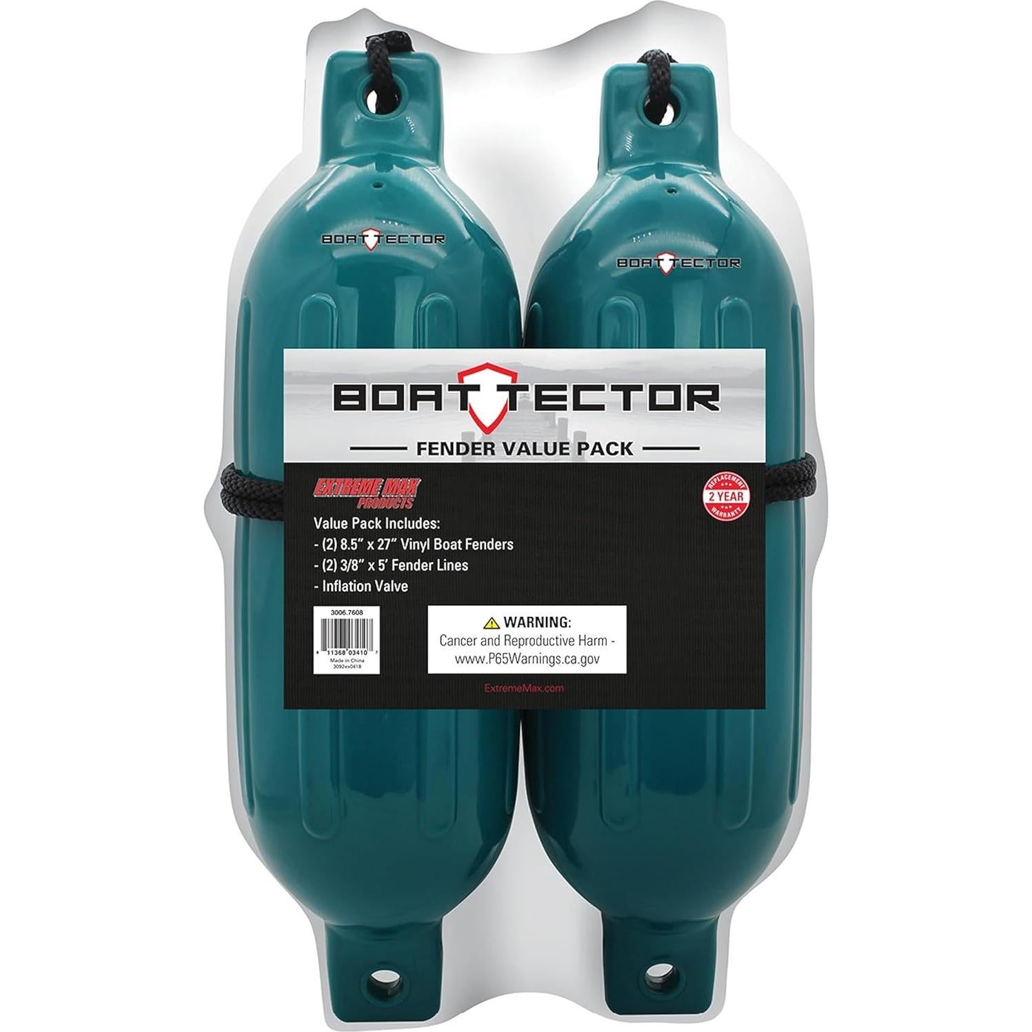 Fender Inflable Extreme Max 3006.7608 2-Pack 21.6x68.6cm Teal