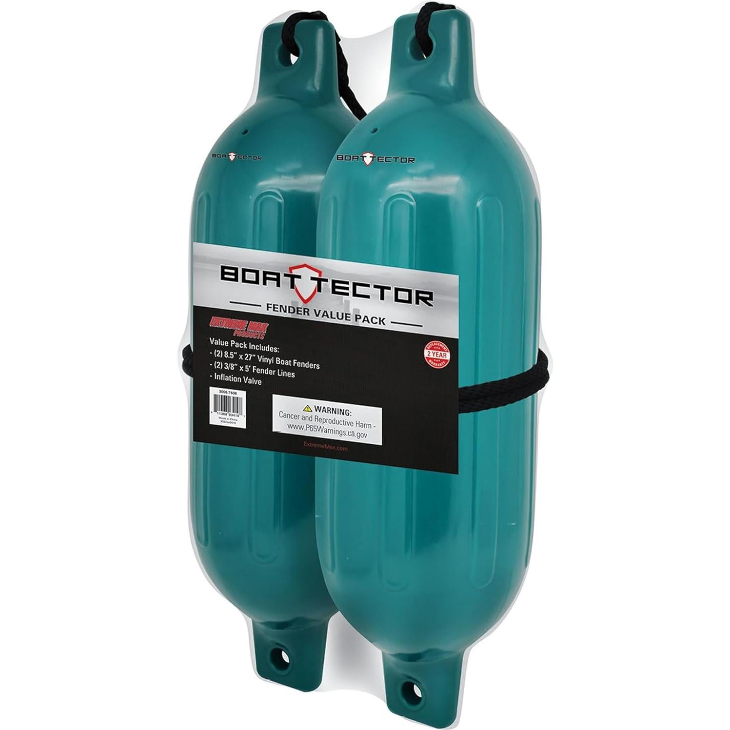 Fender Inflable Extreme Max 3006.7608 2-Pack 21.6x68.6cm Teal