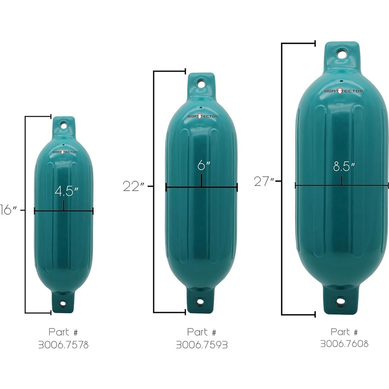 Fender Inflable Extreme Max 3006.7608 2-Pack 21.6x68.6cm Teal