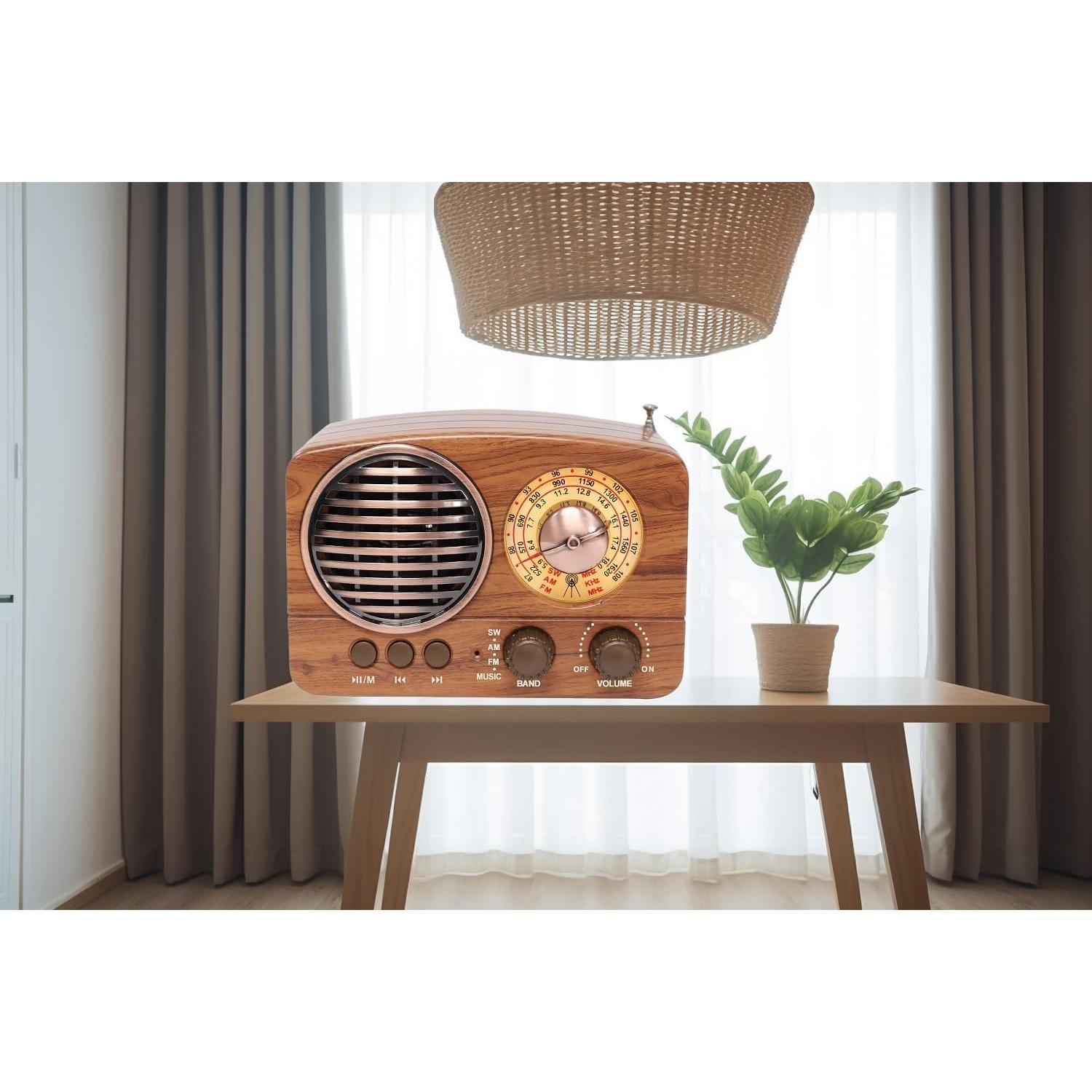 Radio Retro YAGEKING M-1161BT Bluetooth FM AM SW Portátil