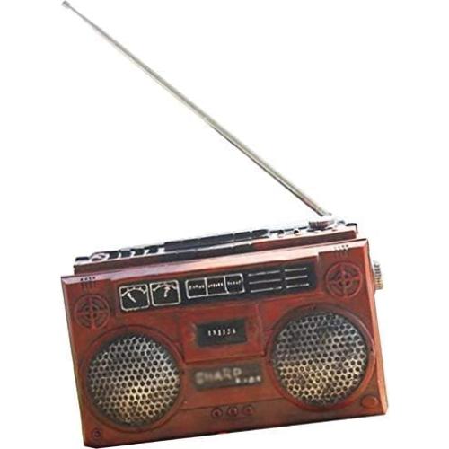 Adorno de Radio Vintage koTTIYA 18x7x11.2 cm Decoración