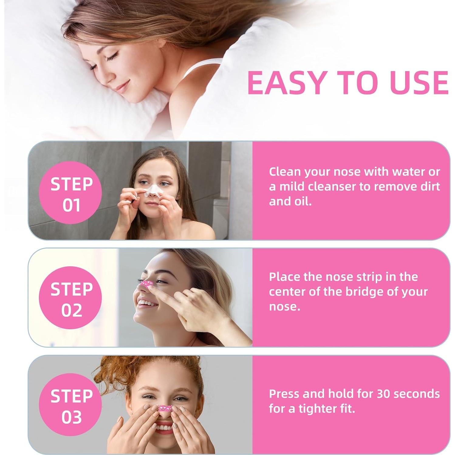 30 Tiras Nasales para Niños Stranthother Anti-Ronquidos 5.5x1.7cm