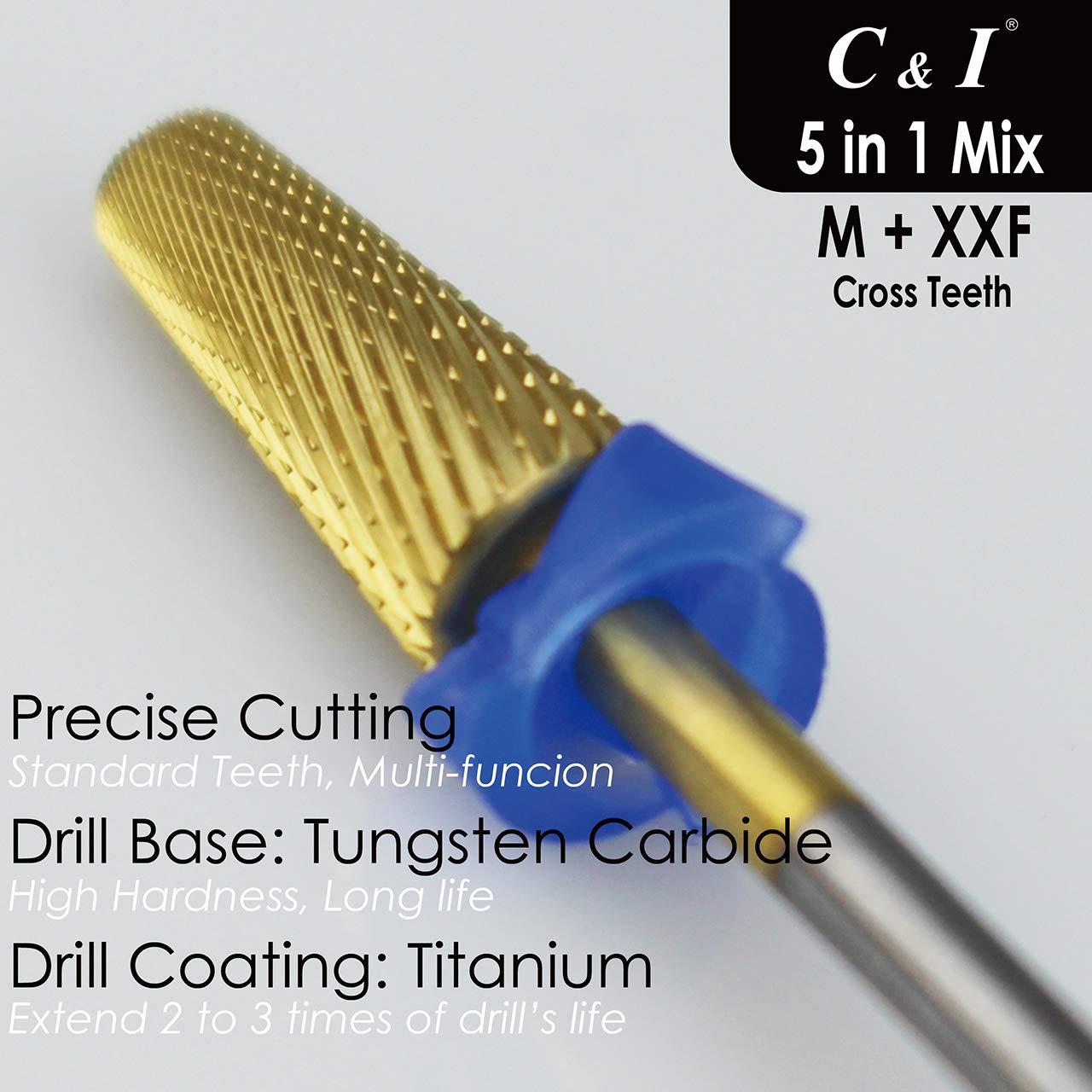 Broca de Uñas 5 en 1 C & I Profesional Carburo de Tungsteno