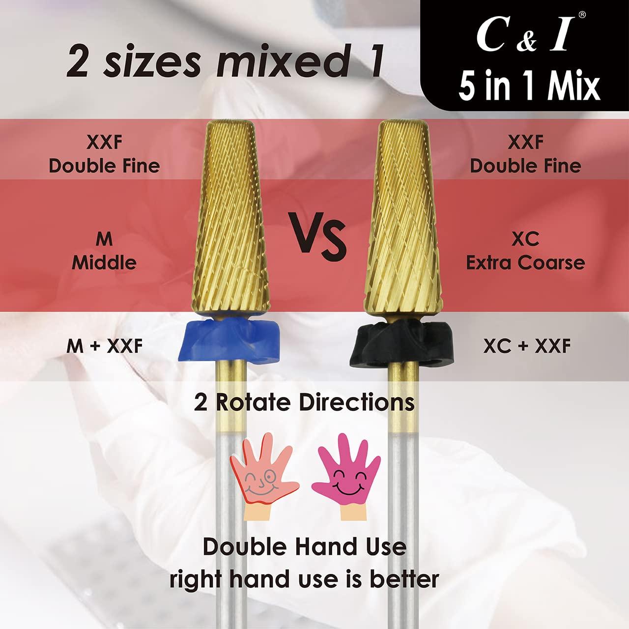 Broca de Uñas 5 en 1 C & I Profesional Carburo de Tungsteno