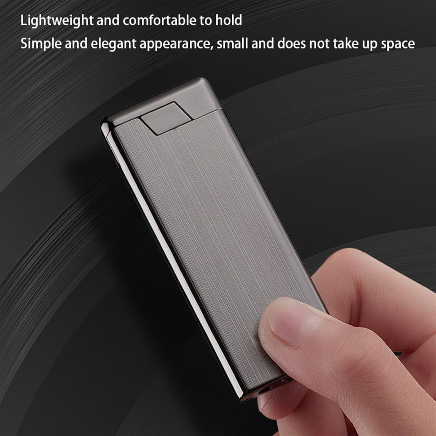 Metal Torch Lighter, Jet Flame Lighter, Butane Refillable Lighter, Windproof Metal Portable Lighter for Men Candle Camping BBQ Gift(Black)