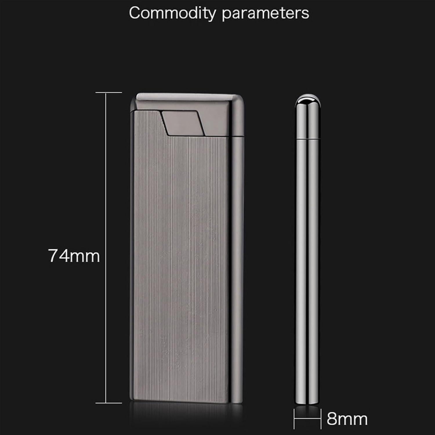 Metal Torch Lighter, Jet Flame Lighter, Butane Refillable Lighter, Windproof Metal Portable Lighter for Men Candle Camping BBQ Gift(Black)