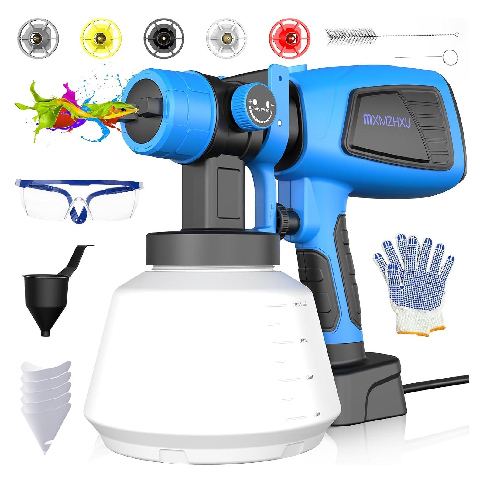 Pulverizador de Pintura Eléctrico MXMZHXU 700W 1000ml 5 Boquillas