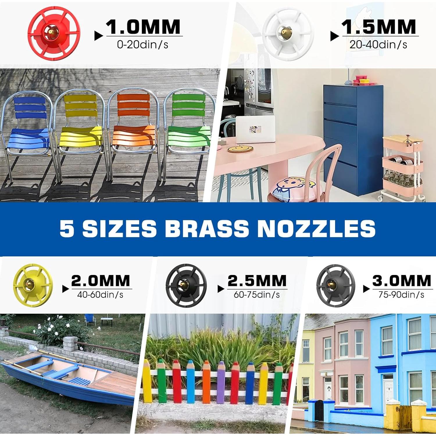 Pulverizador de Pintura Eléctrico MXMZHXU 700W 1000ml 5 Boquillas