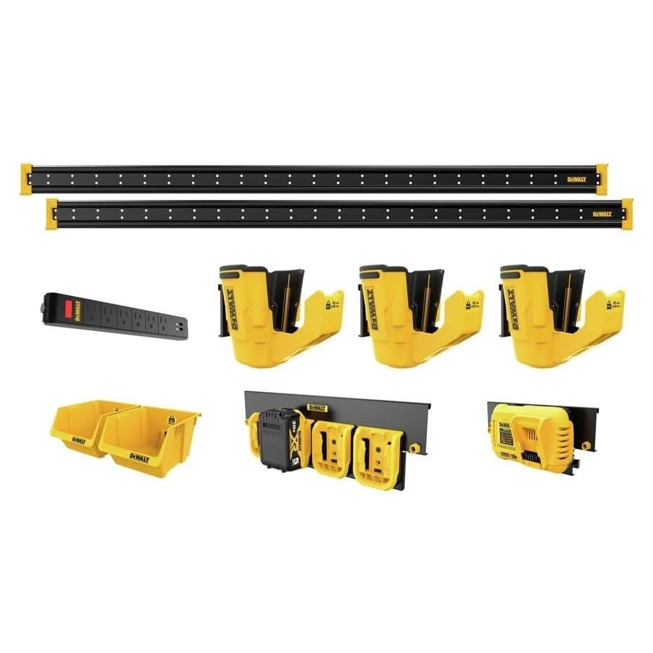 DEWALT Power Tool Organizer, 10-Piece Garage and Workshop Storage, Part of the DEWALT Storage System Lineup (DWST82825)