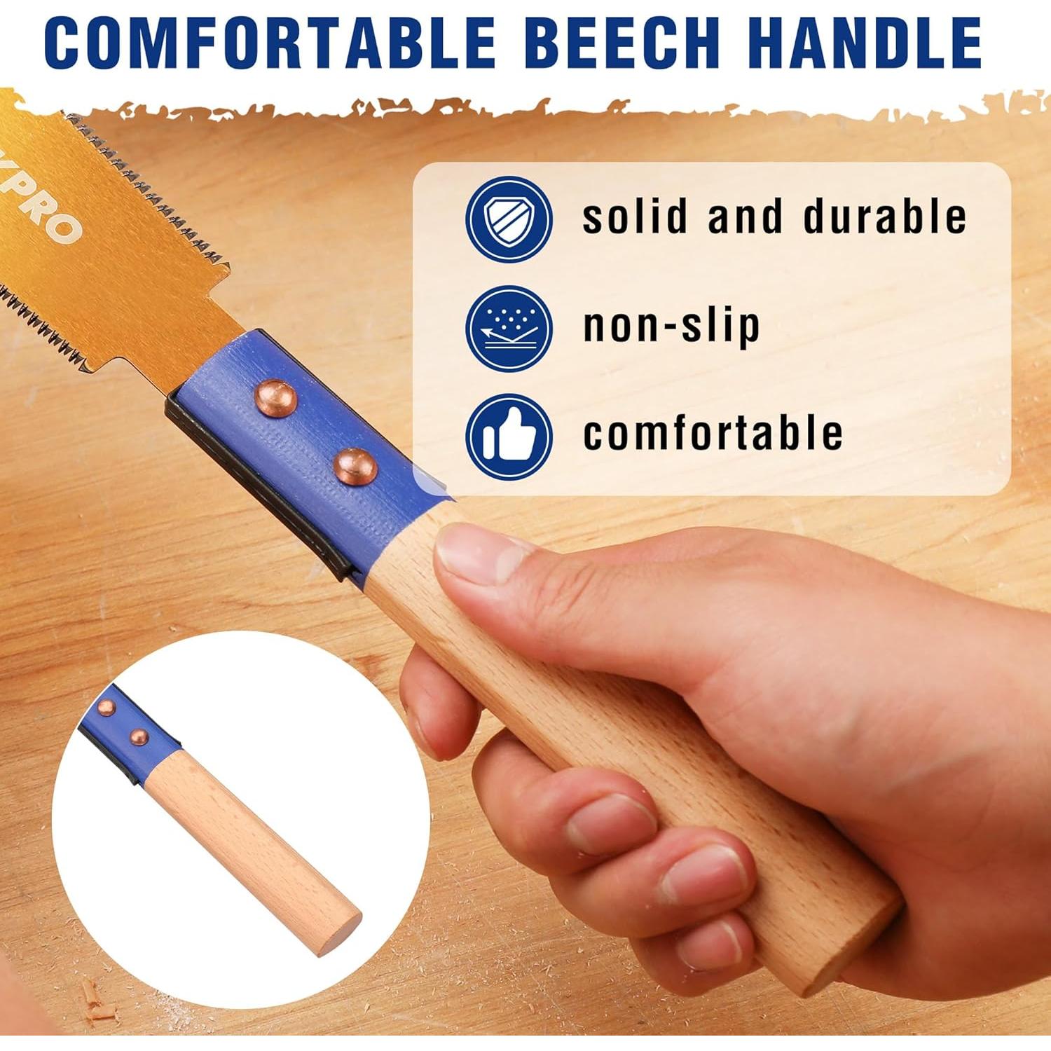 Sierra de Tirar Japonesa WORKPRO 15 cm Doble Filo SK5