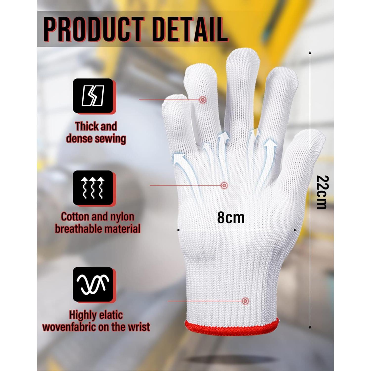 Guantes de Trabajo SATINIOR 36 Pares Algodón Unisex