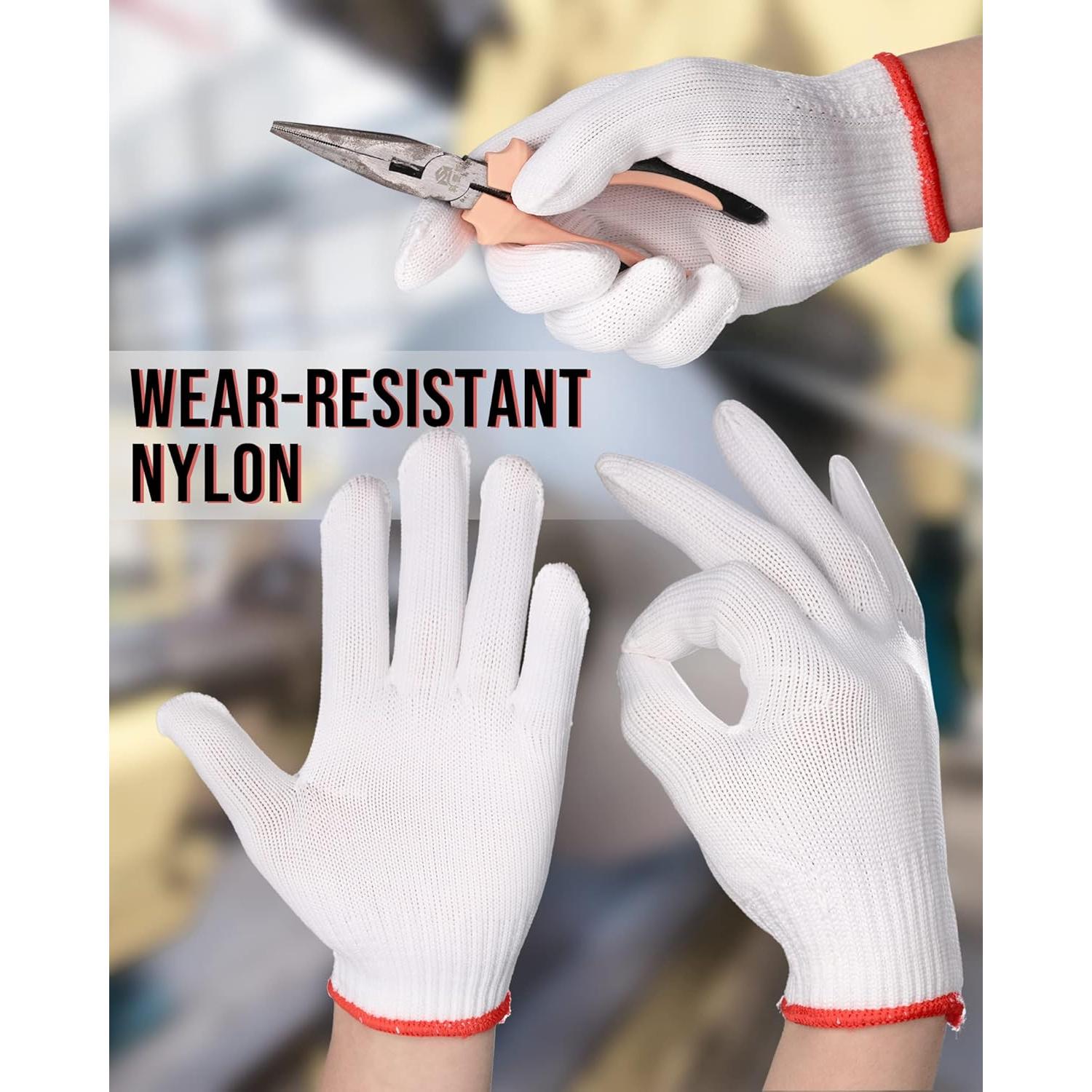 Guantes de Trabajo SATINIOR 36 Pares Algodón Unisex