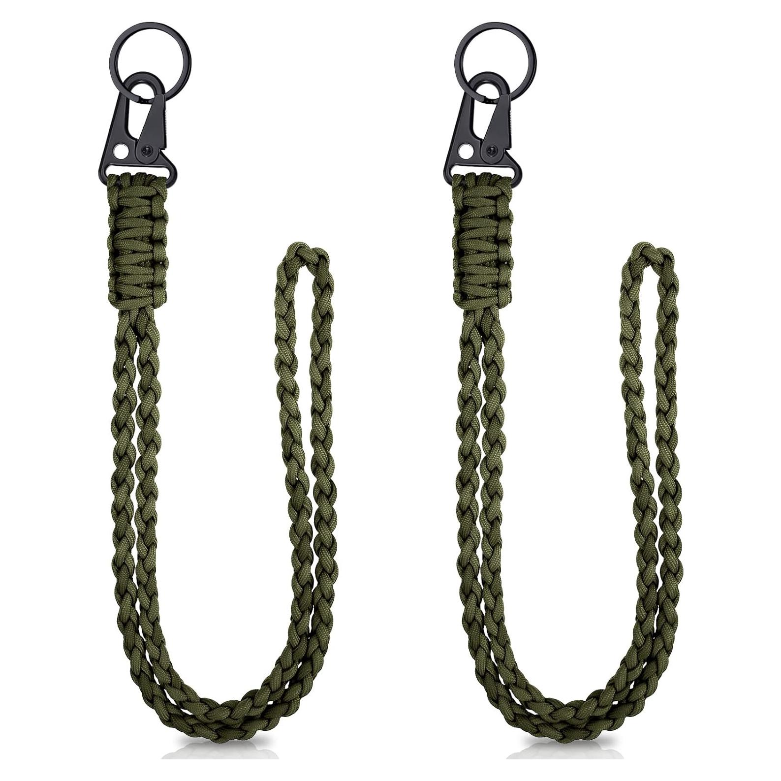 Cuerdas Paracord Frienda 2 Piezas Verde Militar 550 Resistencia