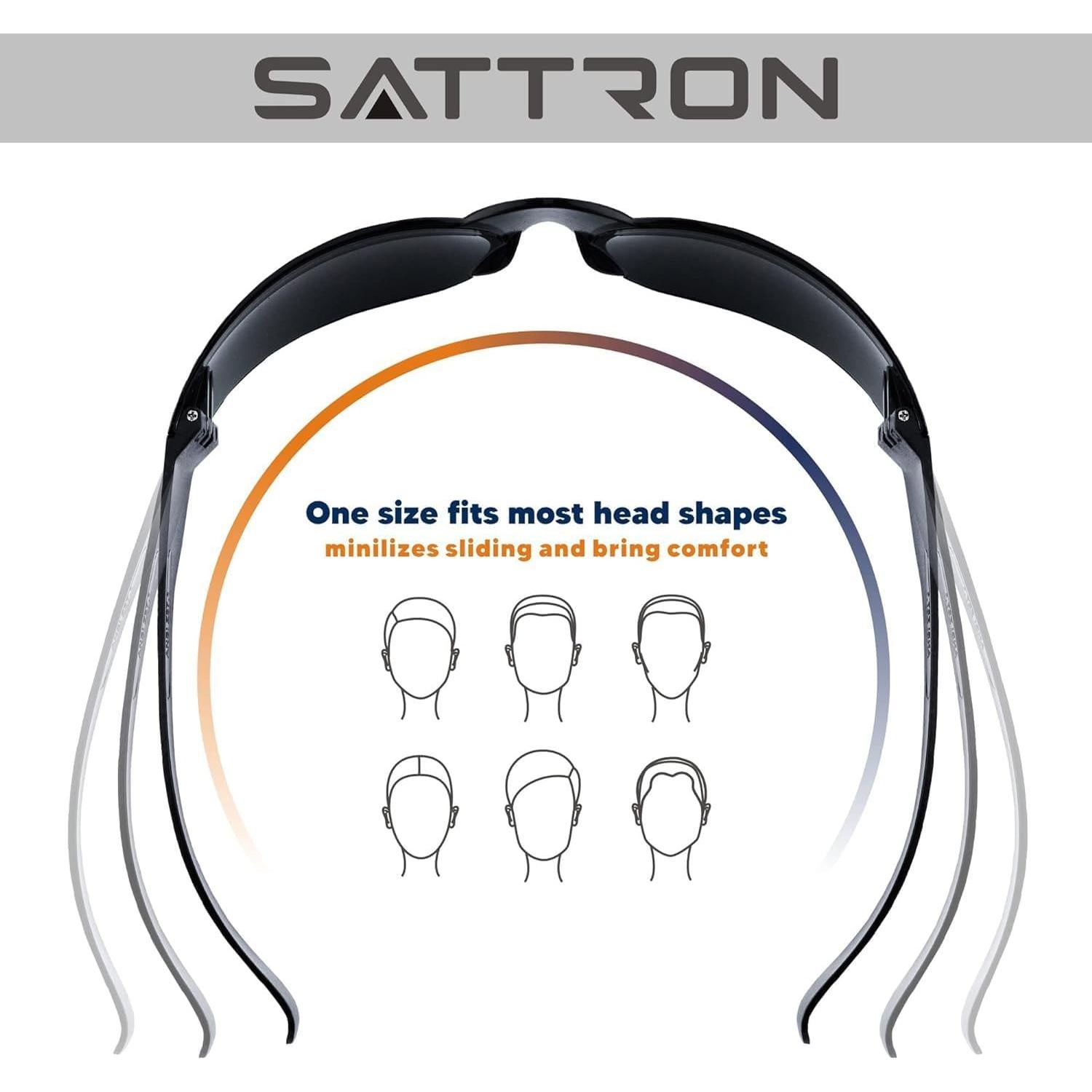 Paquete de 24 Gafas de Seguridad Tintadas SATTRON UV
