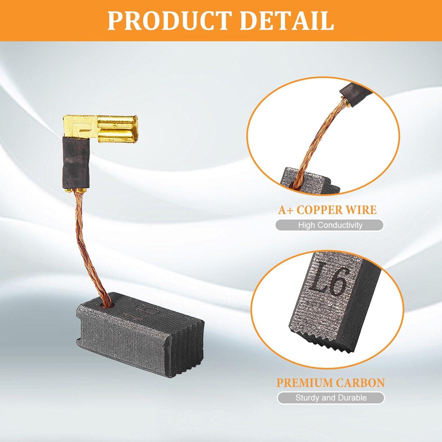 Paquete de 4 cepillos de motor de carbono GZJoSum N097696