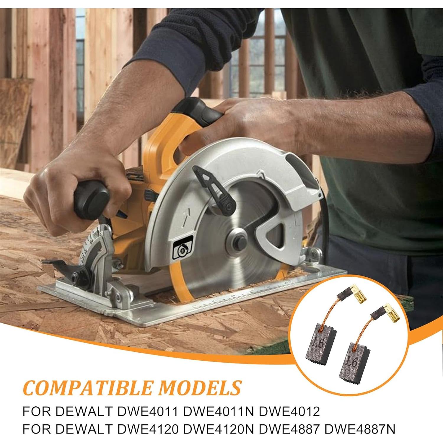 Paquete de 4 cepillos de motor de carbono GZJoSum N097696