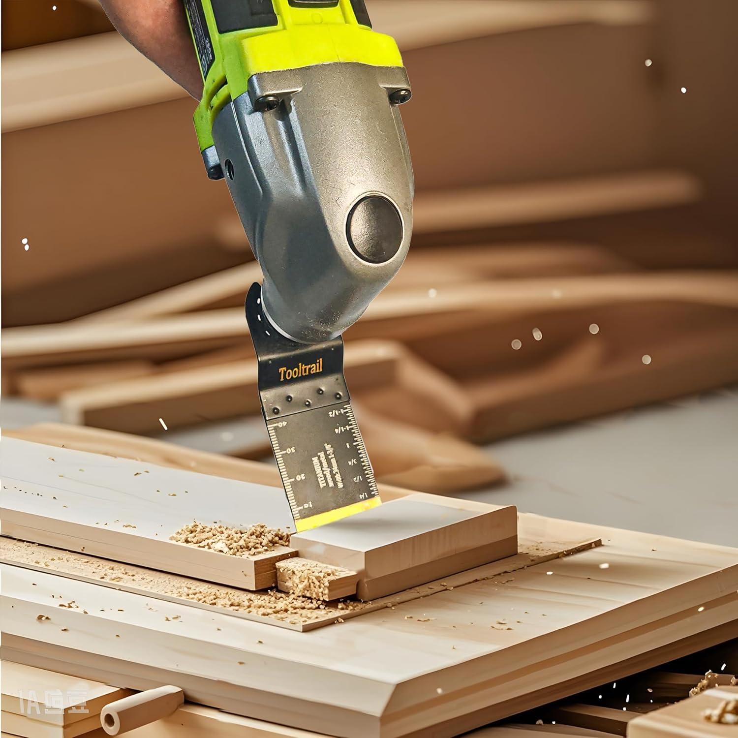 Kit de 28 Hojas Oscilantes Tooltrail para Madera y Metal