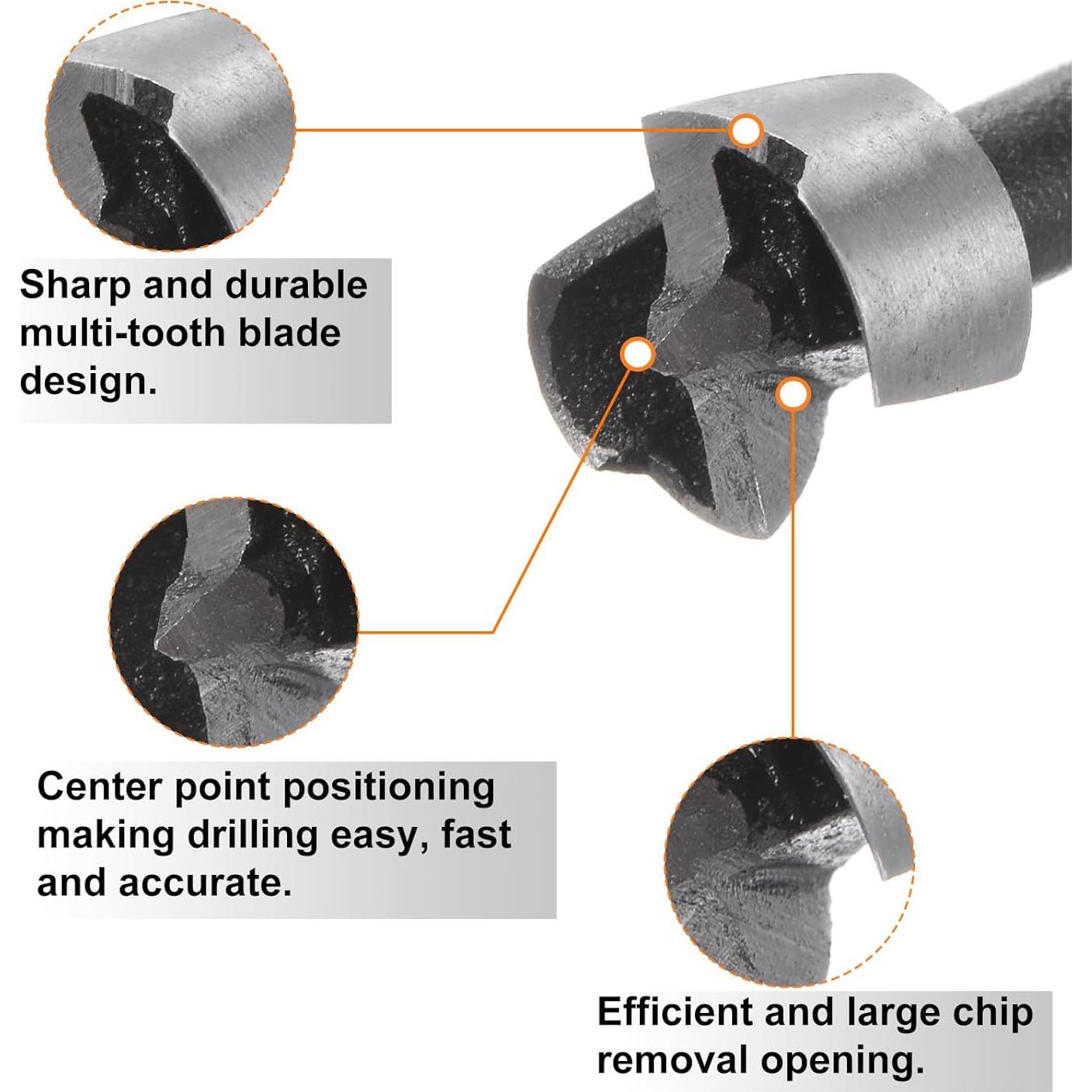 Bit de Forstner HARFINGTON 12mm Acero Carbono Multi-Diente