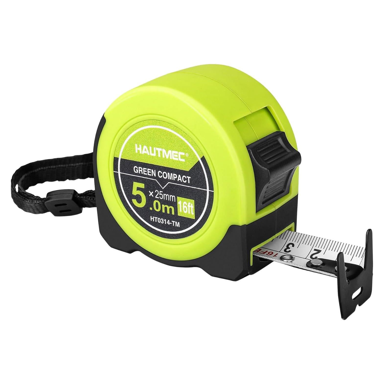 Cinta Métrica 5M HAUTMEC Doble Escala Compacta HT0314-TM