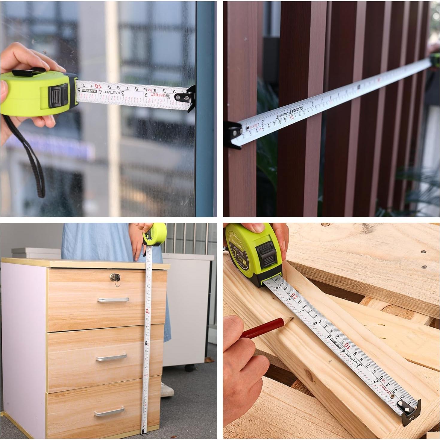 Cinta Métrica 5M HAUTMEC Doble Escala Compacta HT0314-TM