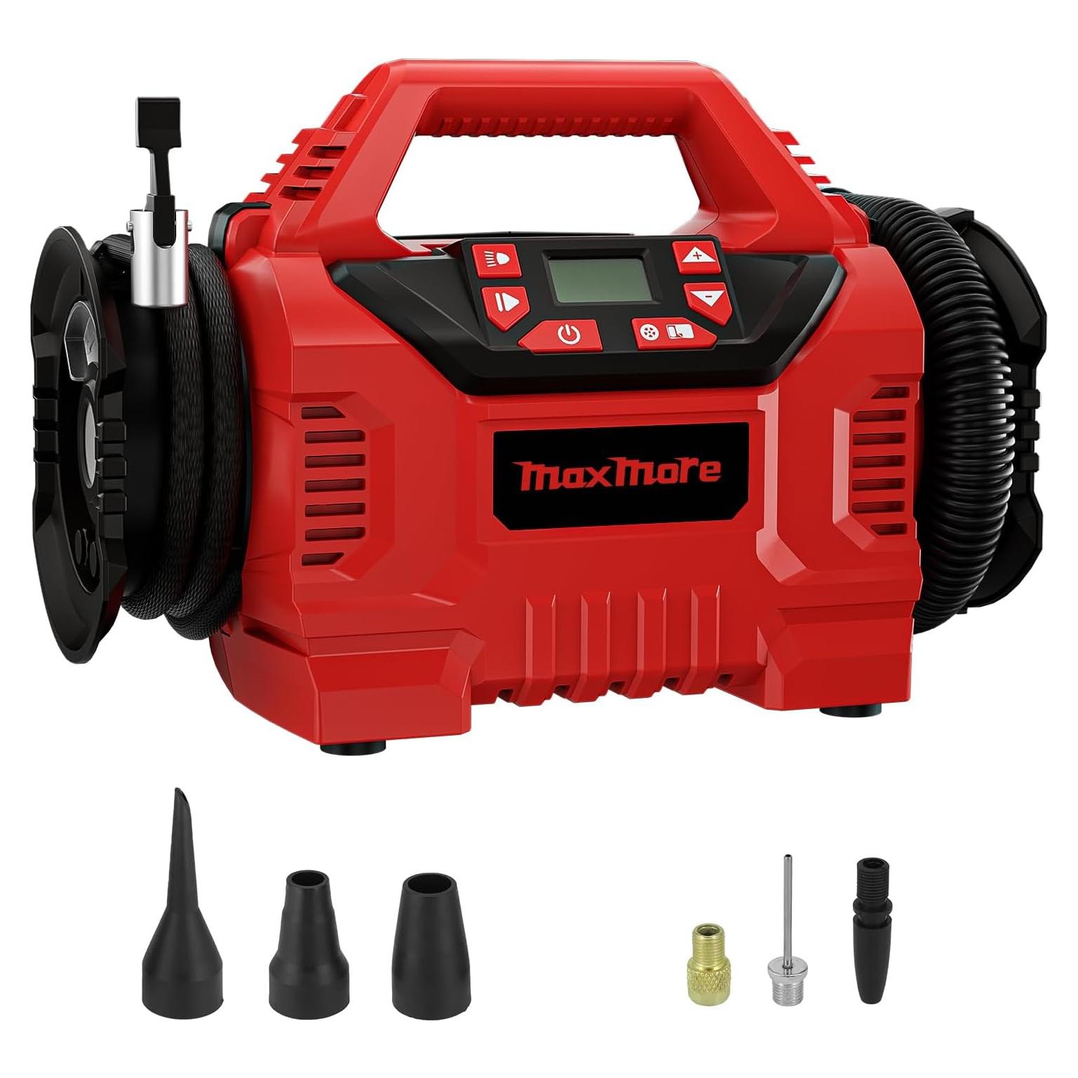 Inflador de Neumáticos Inalámbrico MaxMore 160 PSI Portátil