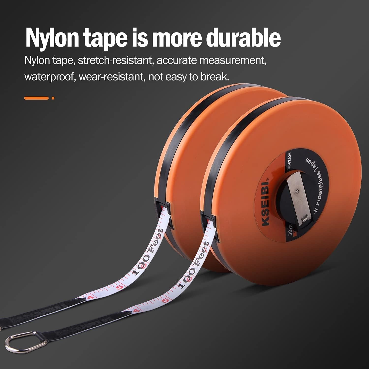 Cinta Métrica de Fibra de Vidrio KSEIBI 15m Doble Cara