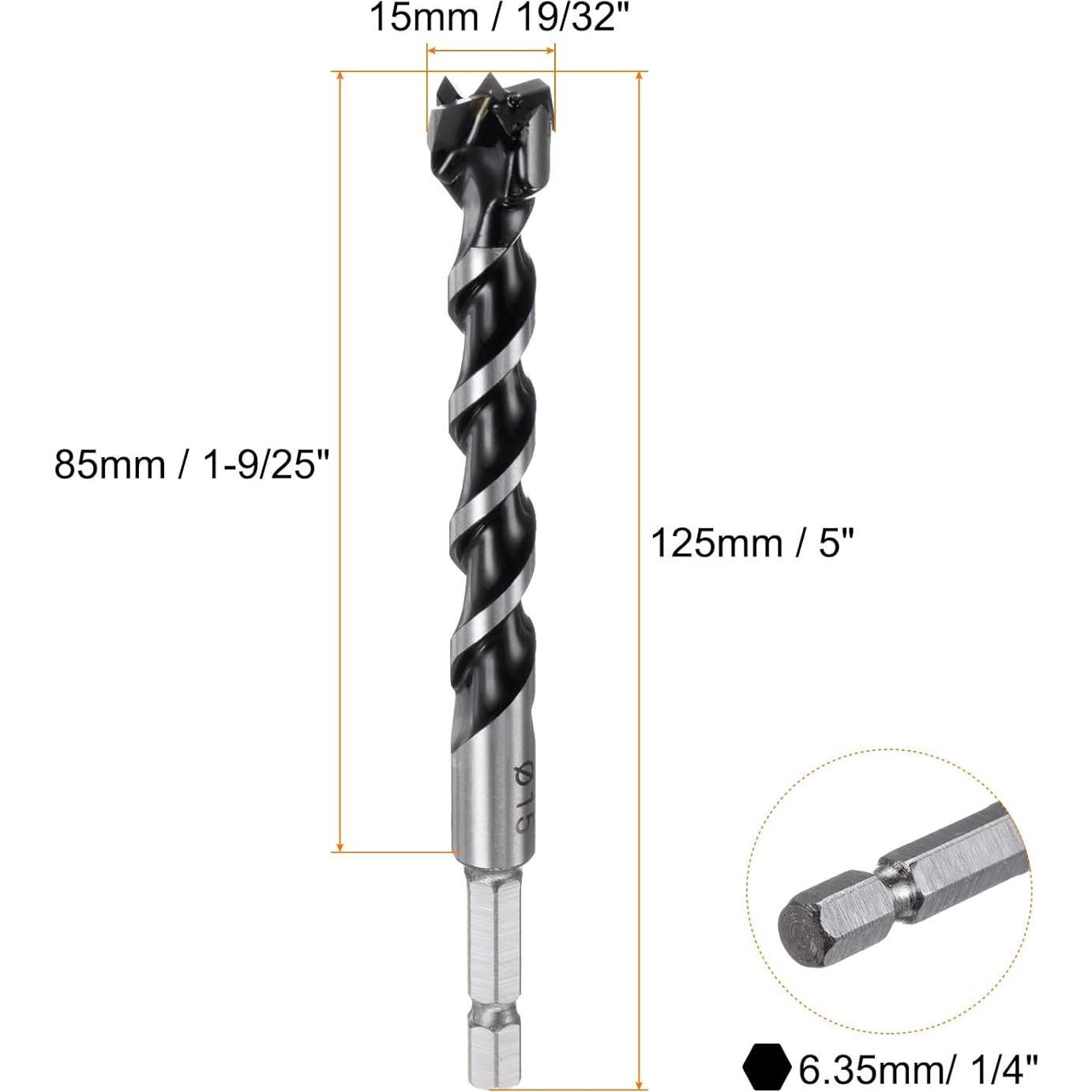 Broca de Forstner 15mm HARFINGTON Carburo de Tungsteno